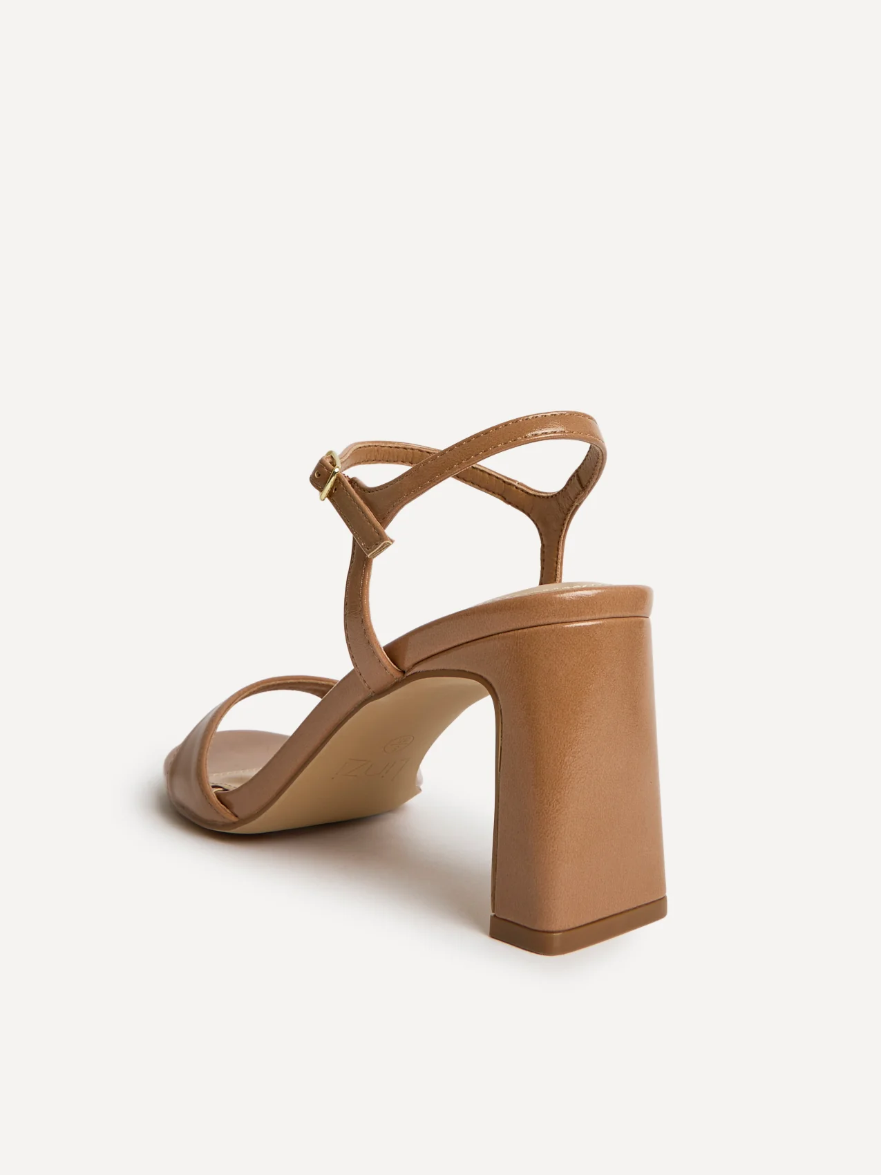 Charisma Camel Faux Leather Heeled Sandals - Image 4
