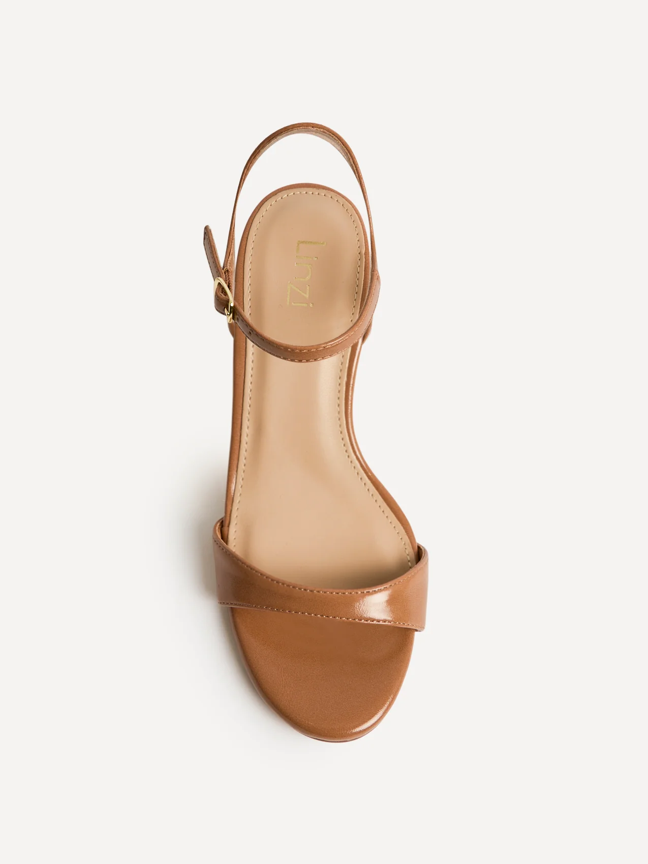 Charisma Camel Faux Leather Heeled Sandals - Image 5