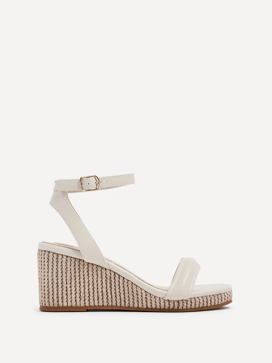Chelsea Nude Wedged Sandals