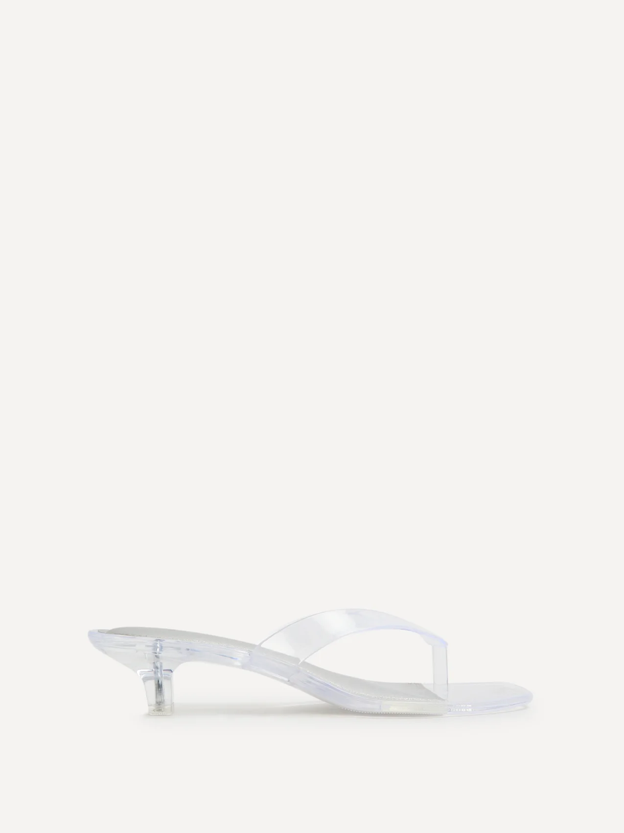 Cher Perspex Jelly Heeled Sandals - Image 2
