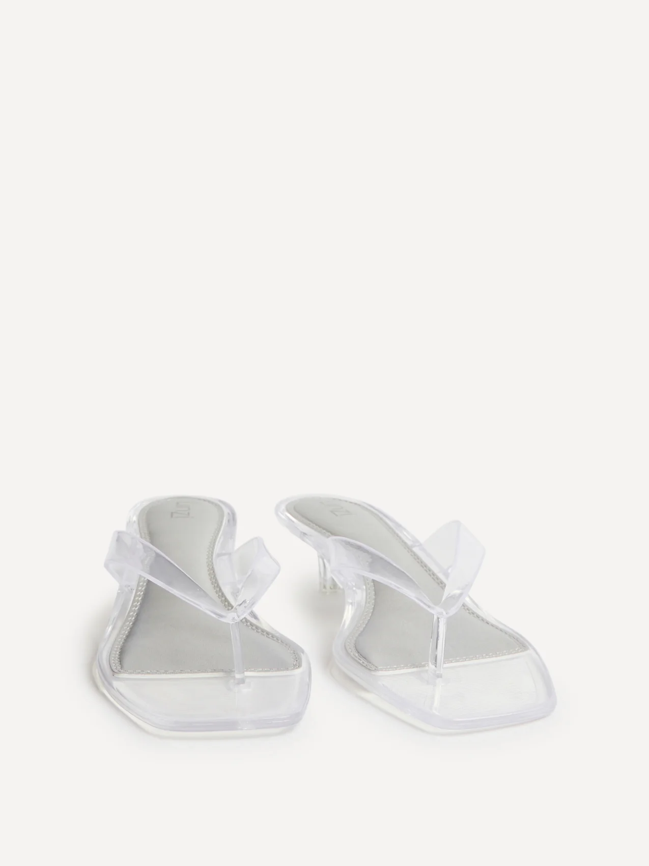 Cher Perspex Jelly Heeled Sandals - Image 3