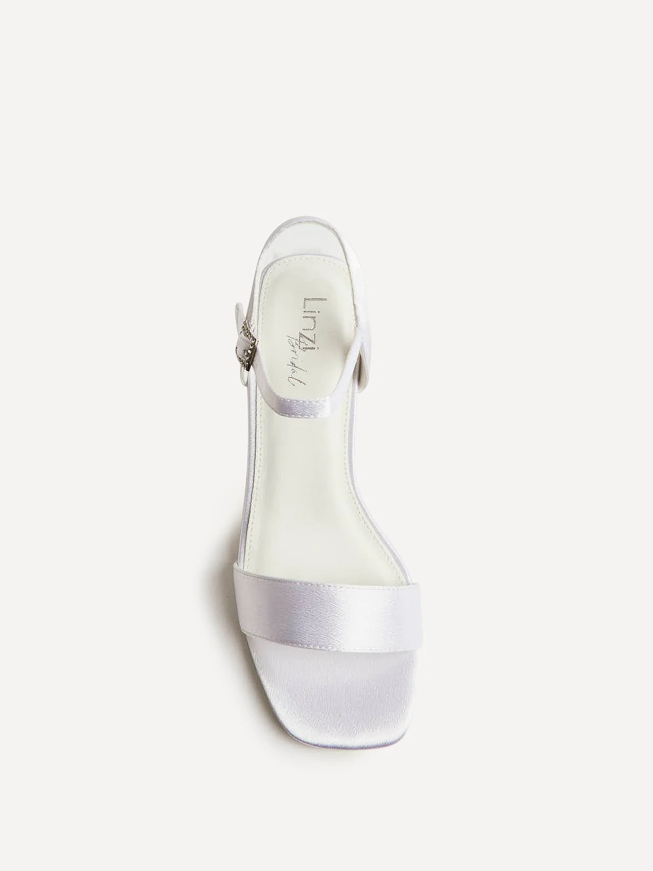 Cherish Bridal Ivory Satin Heeled Sandals - Image 4