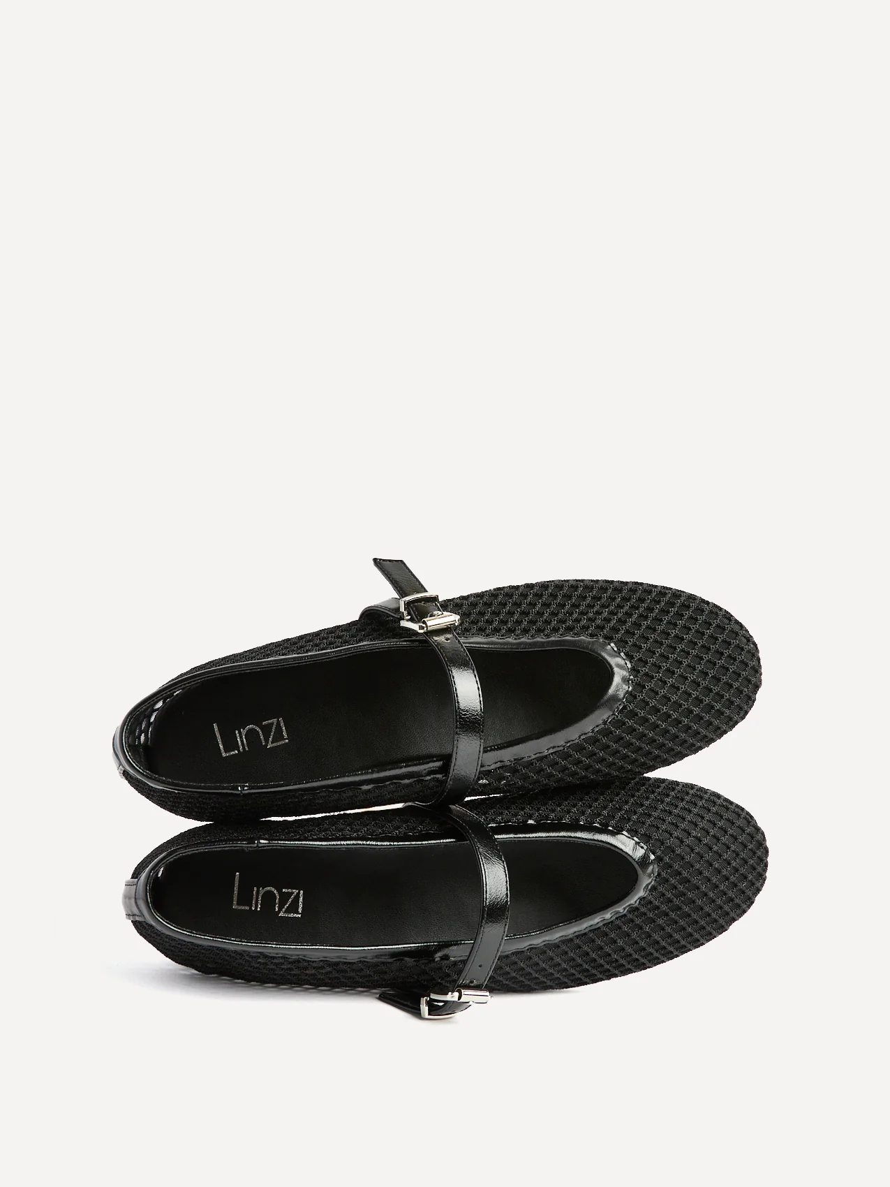 Clara Black Mesh Mary Jane Pumps - Image 5