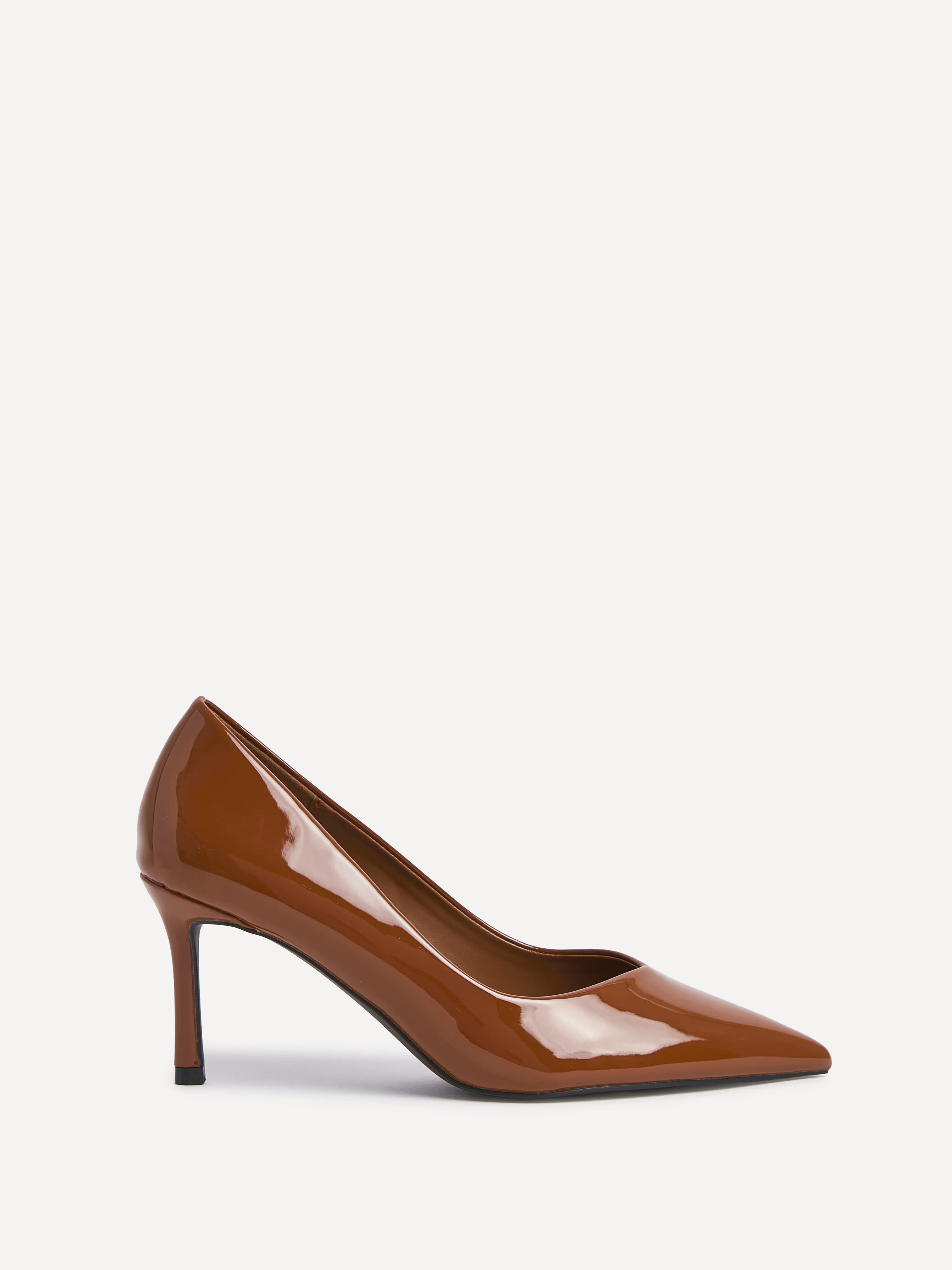 Classic Cognac Patent Court Heels - Image 2