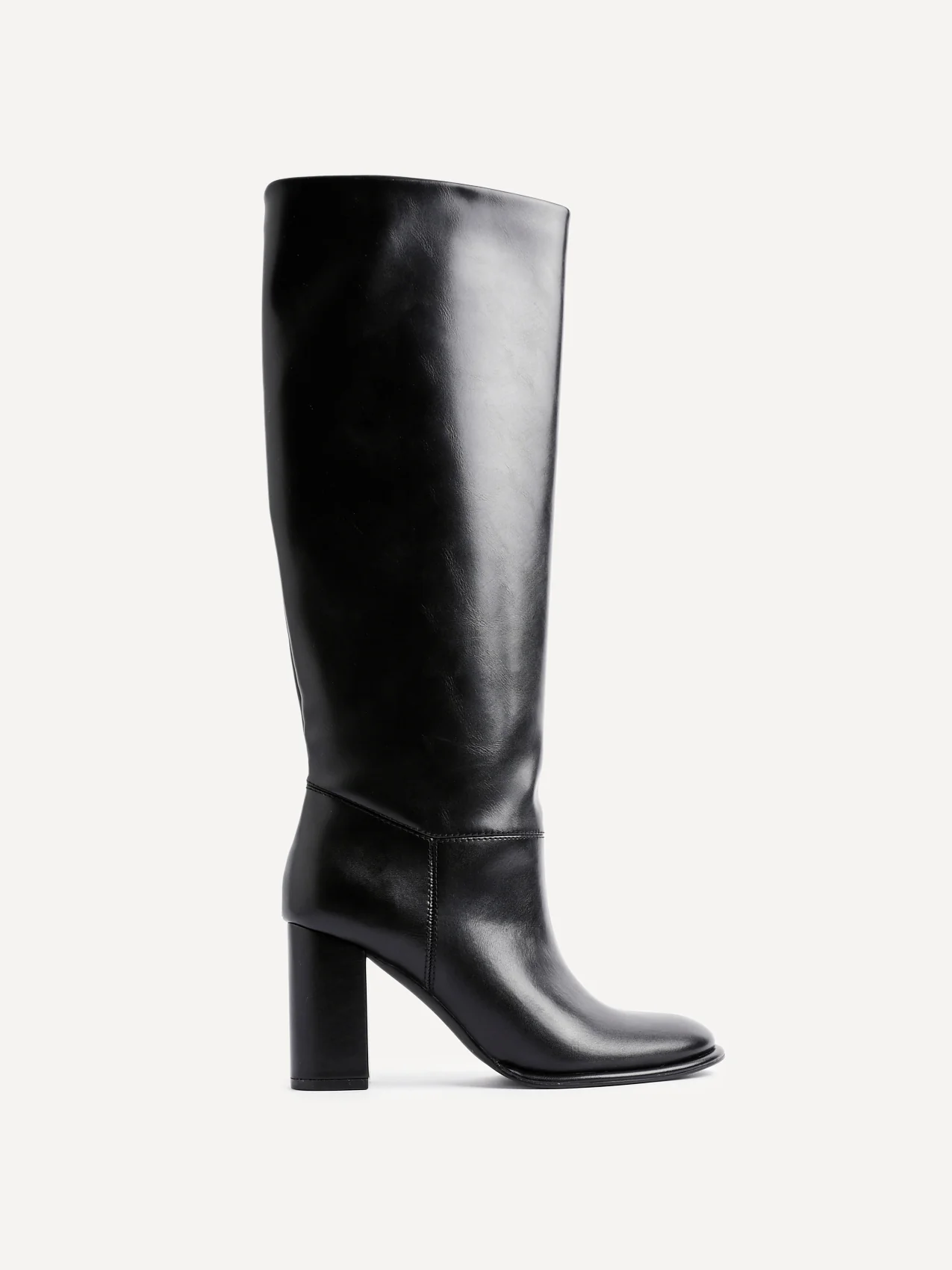Cole Black Long Heeled Boots - Image 2