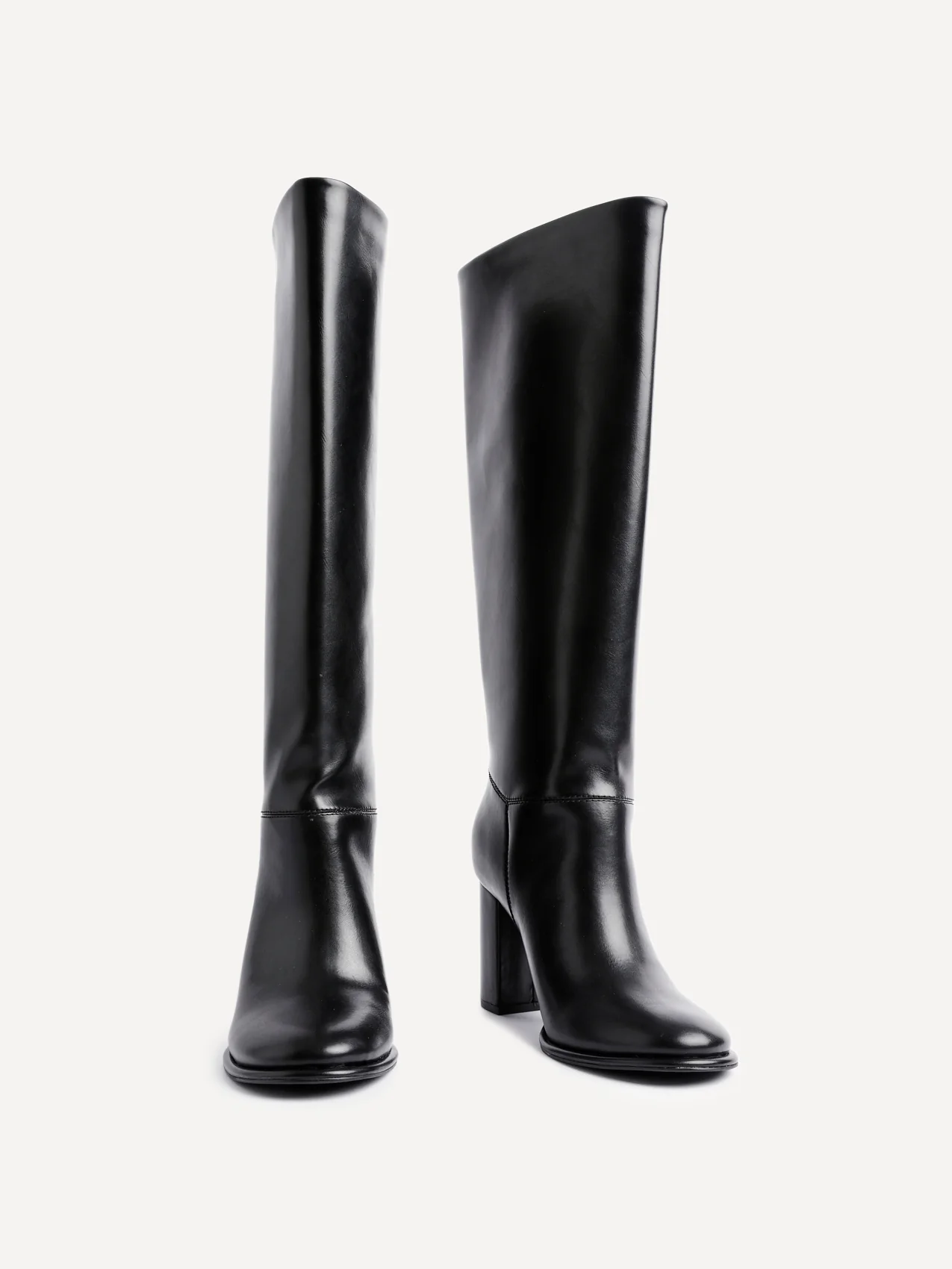 Cole Black Long Heeled Boots - Image 3