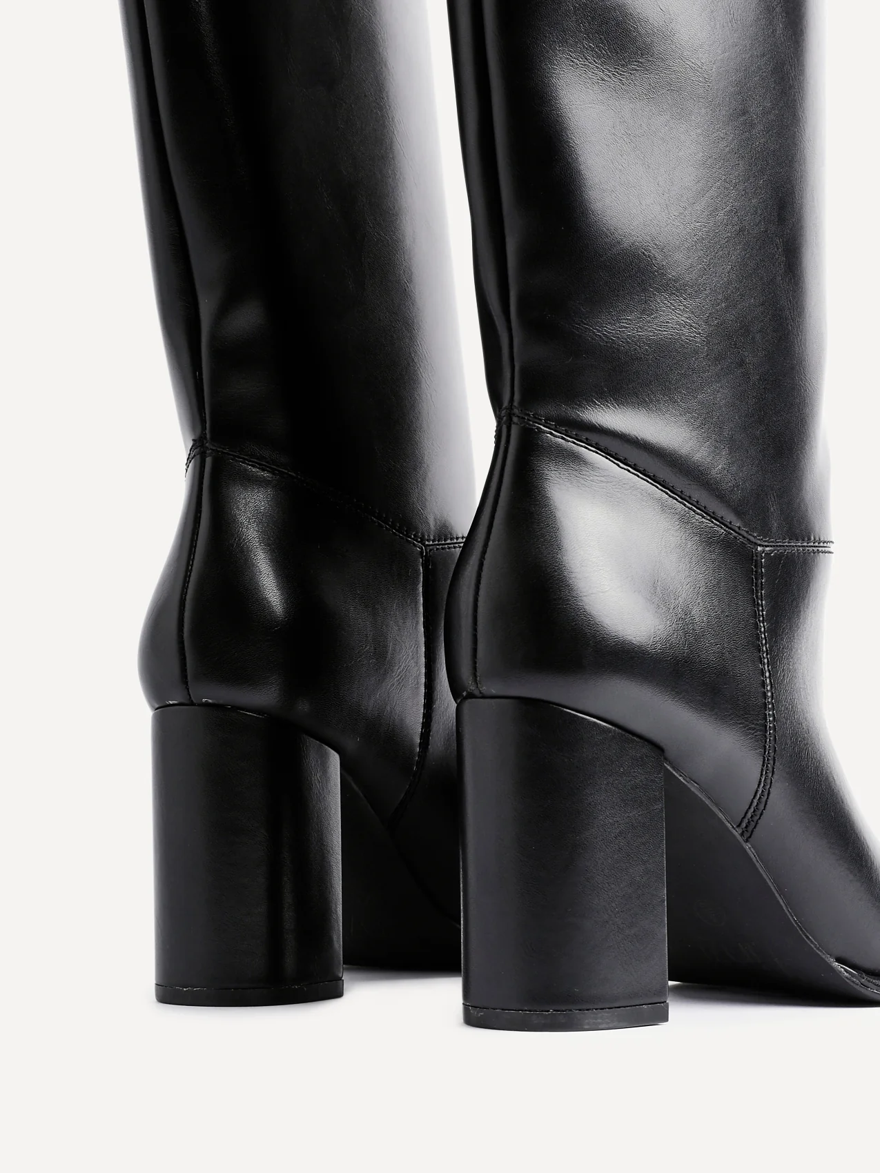Cole Black Long Heeled Boots - Image 4