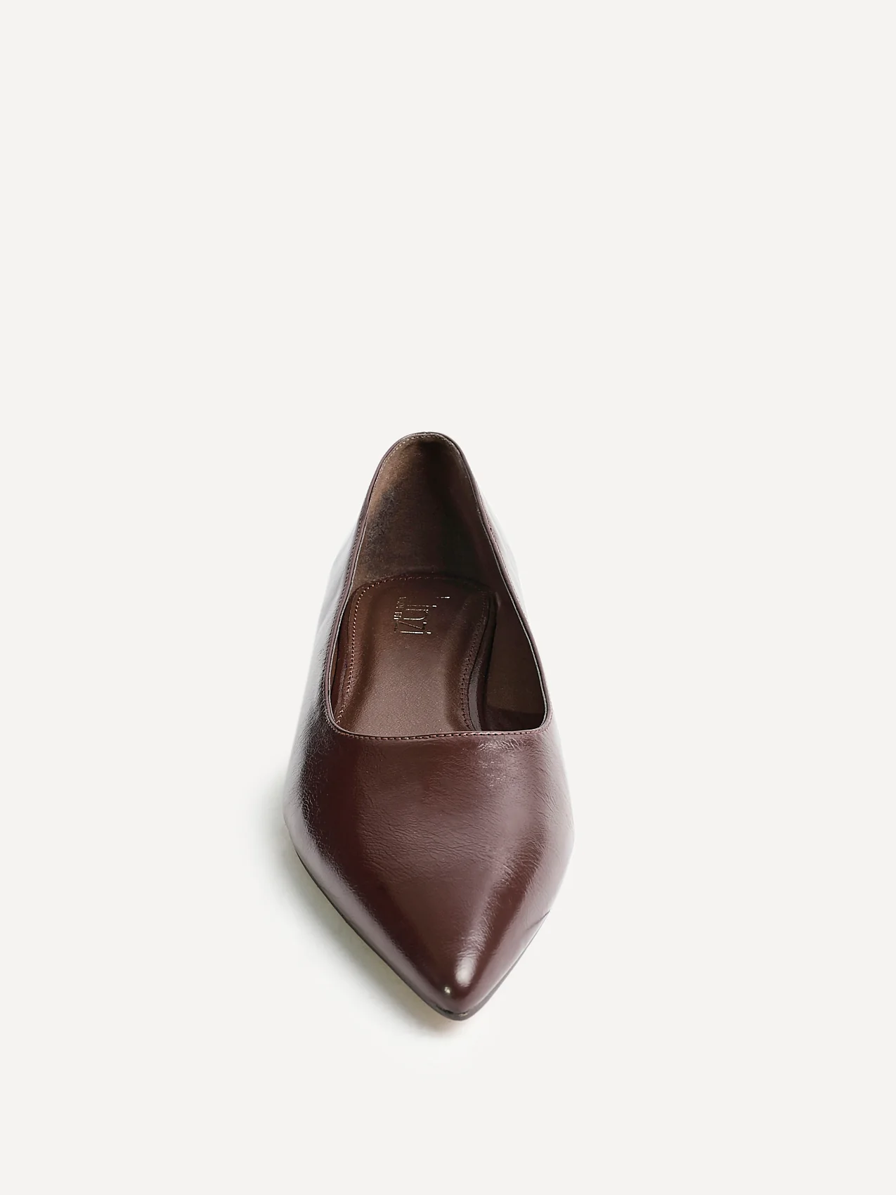 Compete Wide Fit Brown Faux Leather Pumps - Image 4