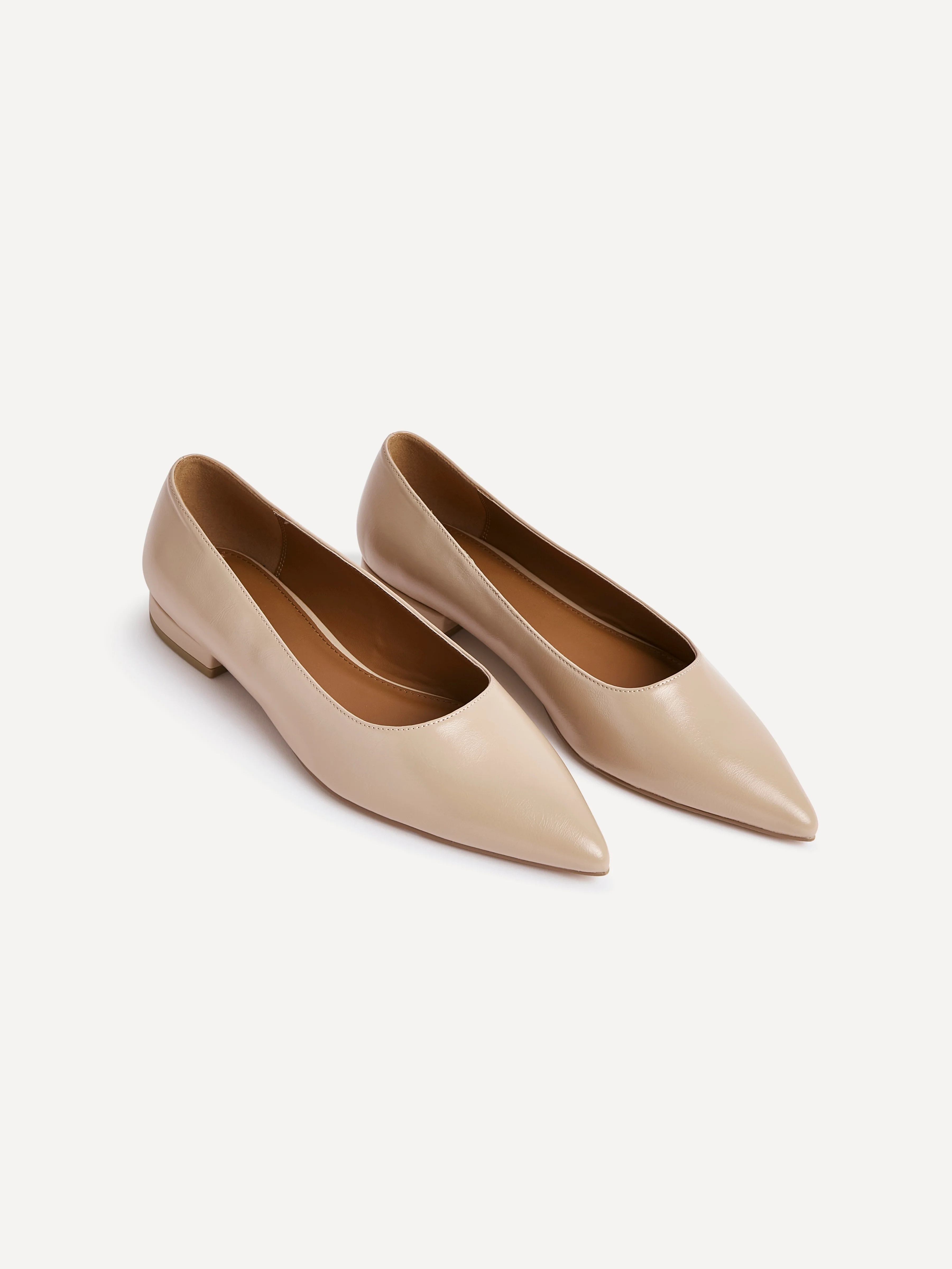 Compete Wide Fit Nude Faux Leather Pumps - Image 5