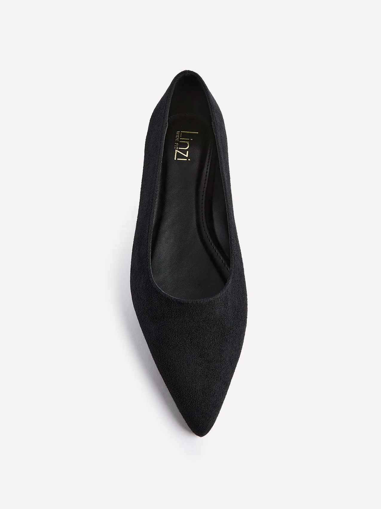 Compete Wide Fit Black Faux Suede Pumps - Image 4
