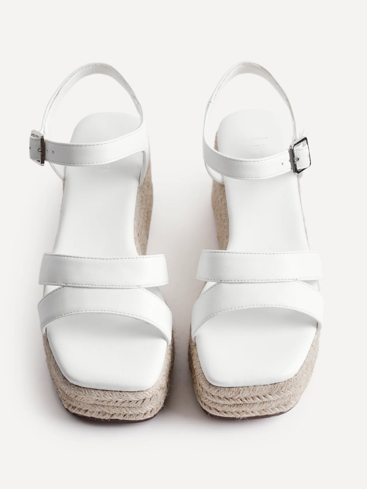Contour White Flatform Sandals - Image 5