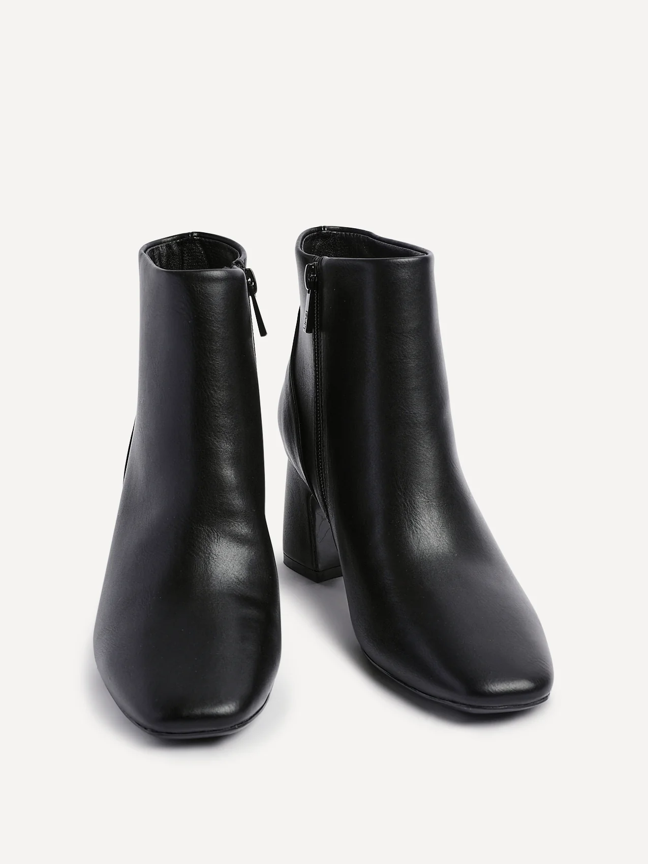 Cove Black Heeled Ankle Boots - Image 3