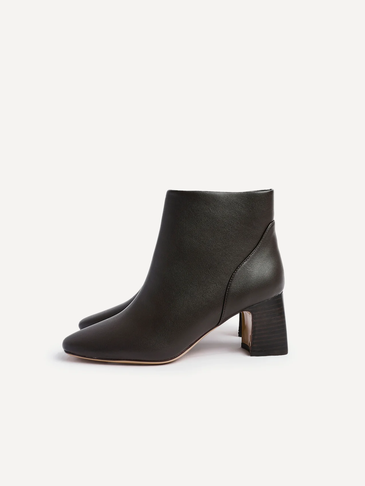 Cove Brown Faux Leather Ankle Boots - Image 4