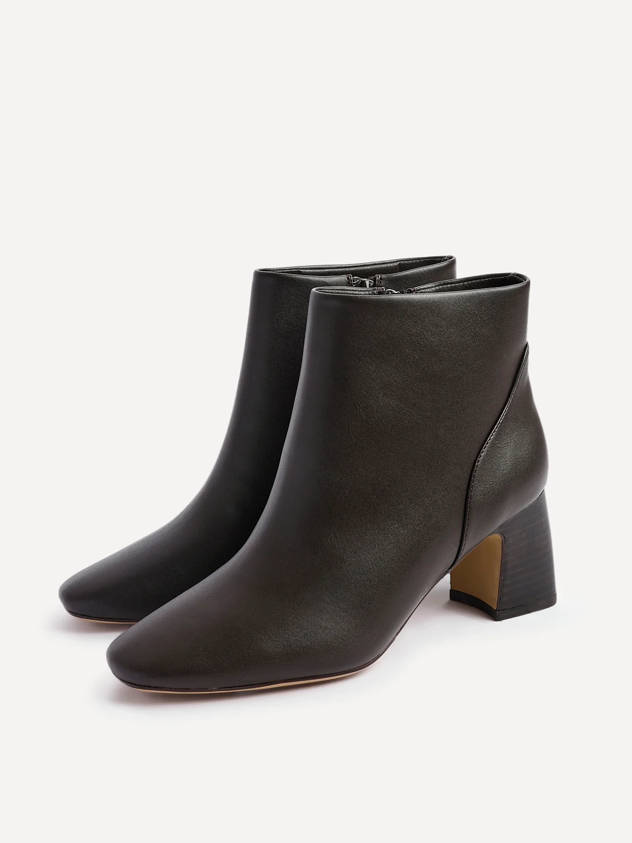 Cove Brown Faux Leather Ankle Boots - Image 5