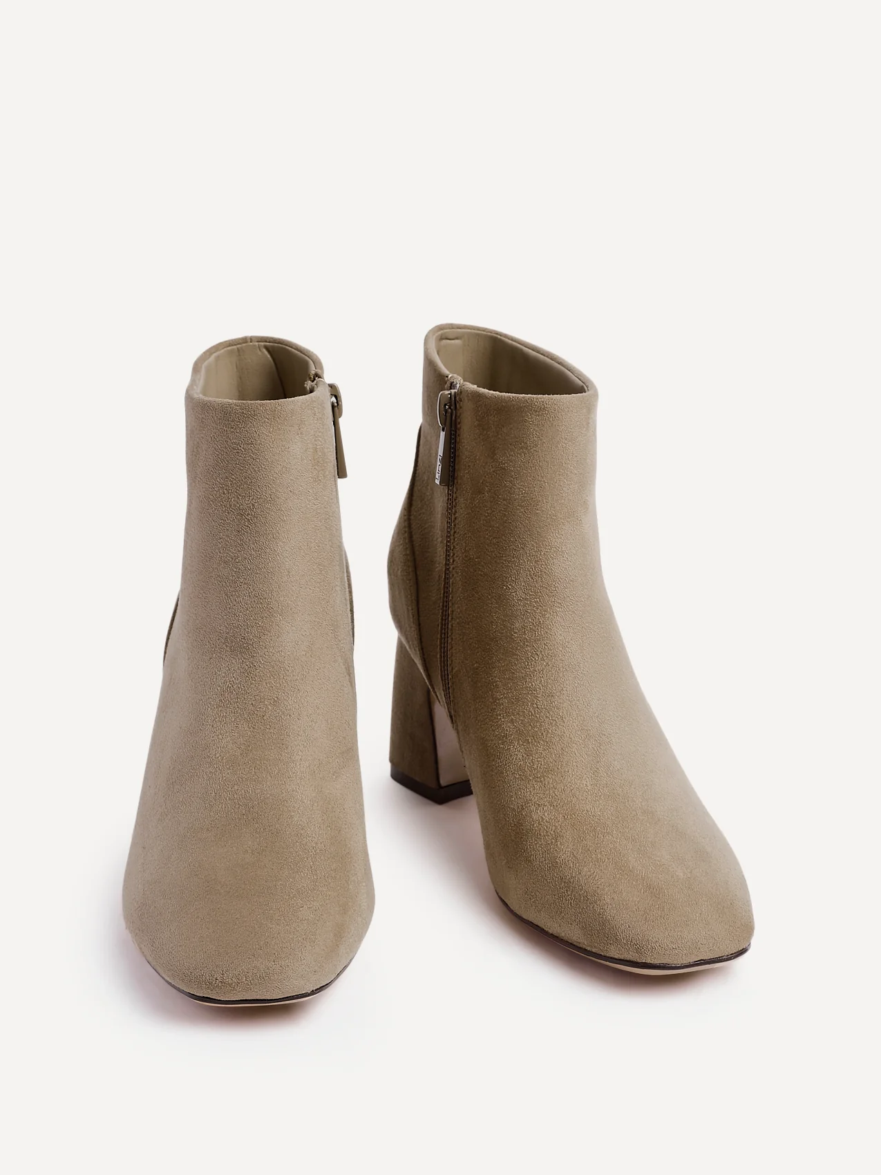 Cove Mocha Faux Suede Ankle Boots - Image 3