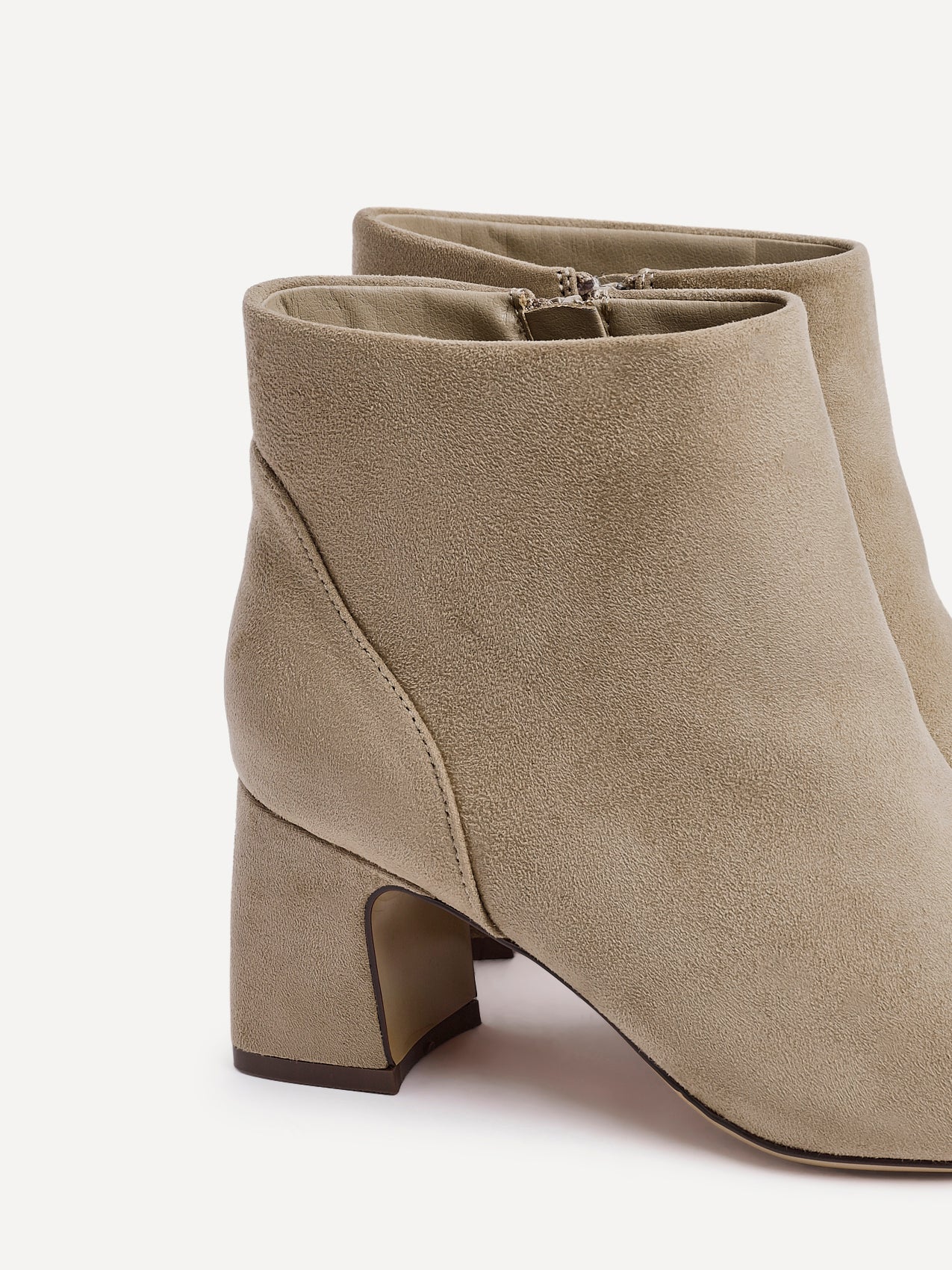 Cove Mocha Faux Suede Ankle Boots - Image 5