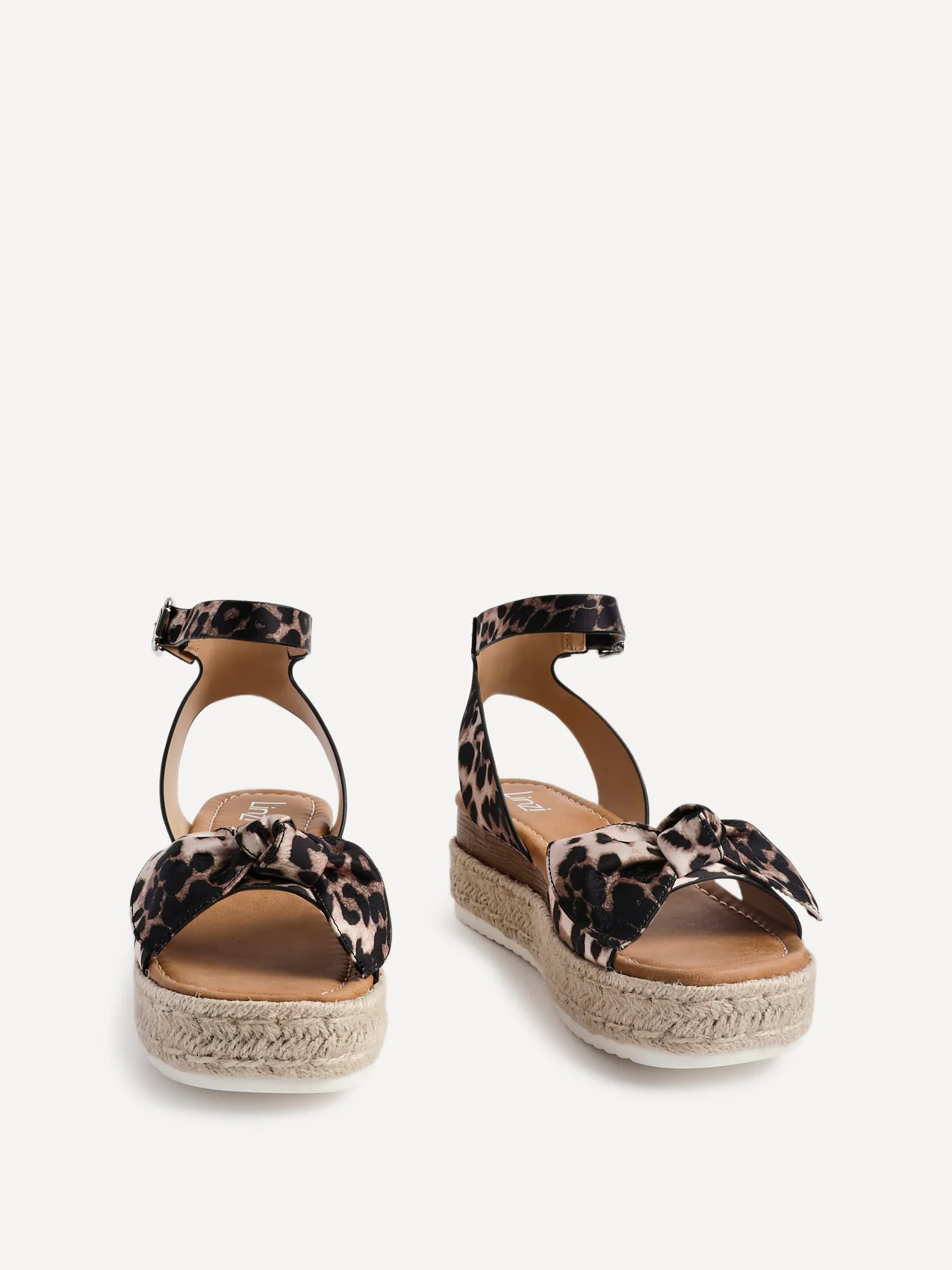 Cupid Leopard Print Flatform Espadrille Sandals - Image 3