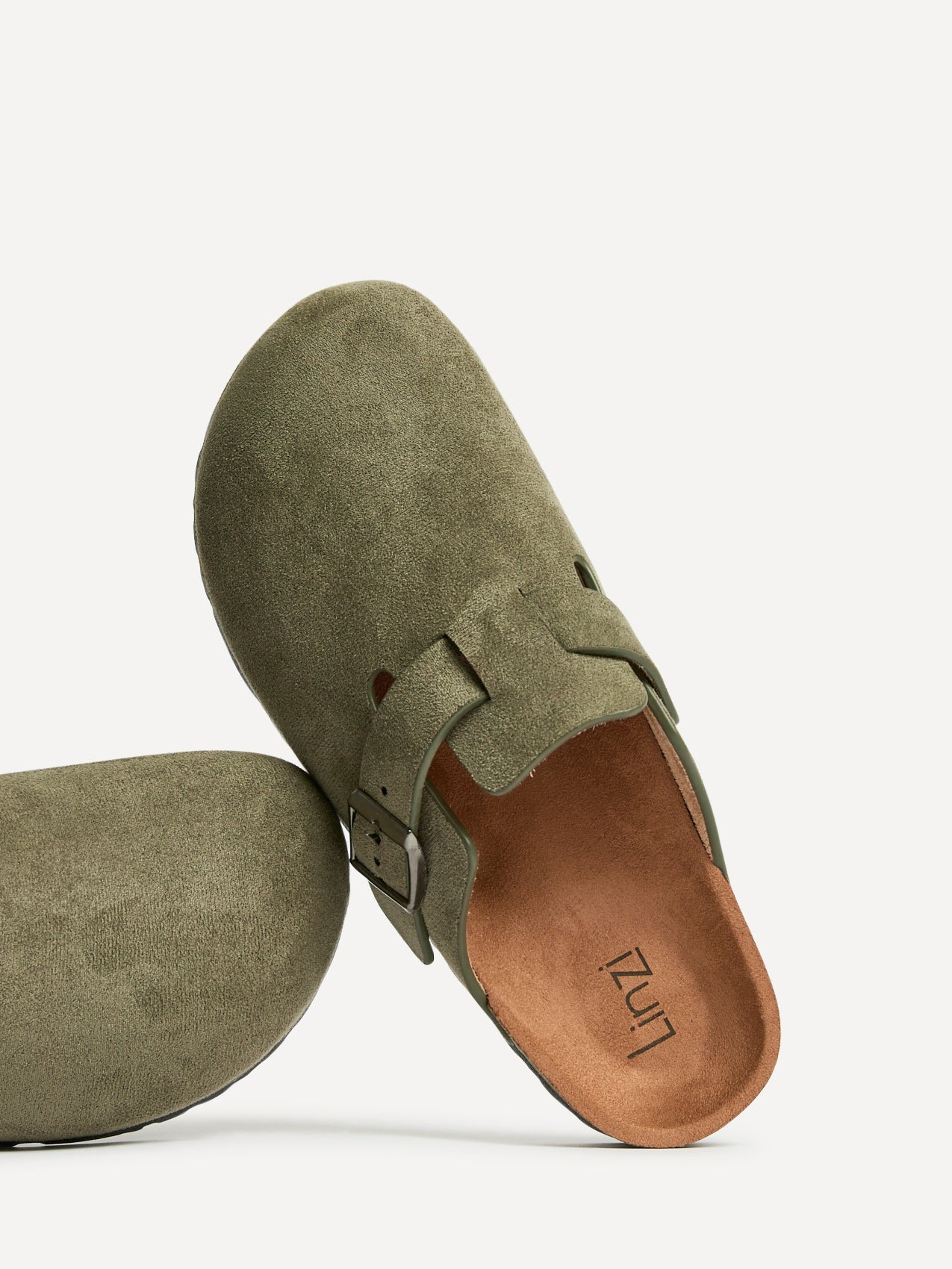 Cyrus Khaki Soft Footbed Clogs - Image 5