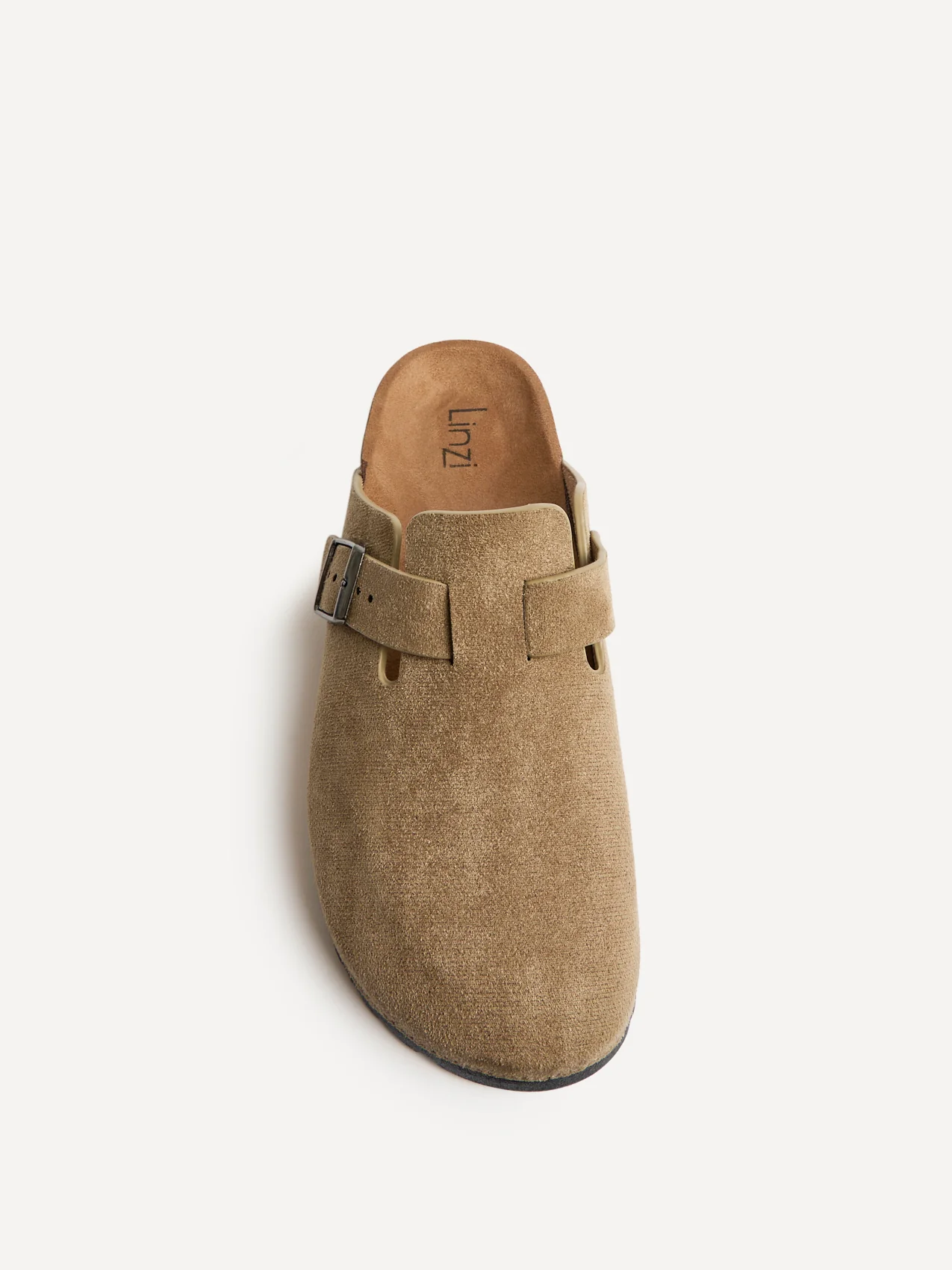 Cyrus Taupe Soft Footbed Clogs - Image 4
