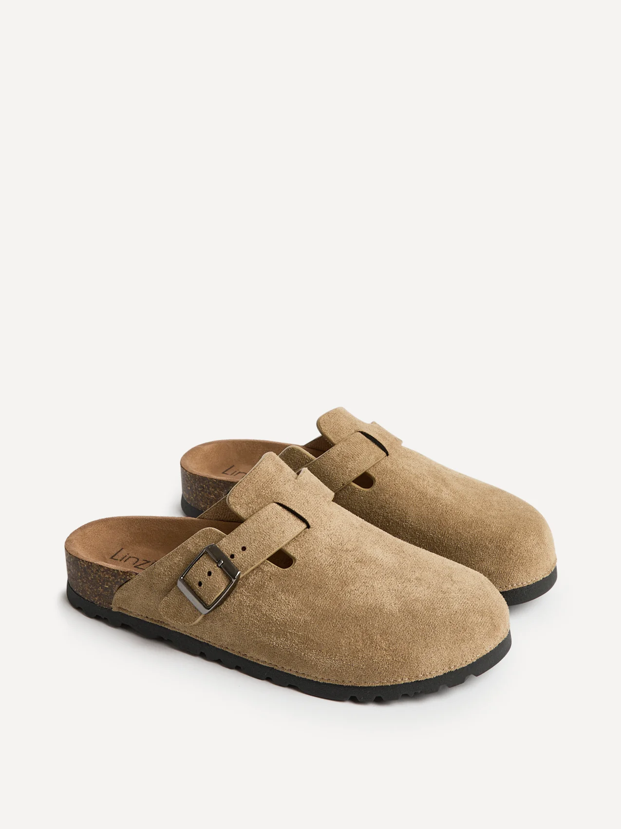 Cyrus Taupe Soft Footbed Clogs - Image 5