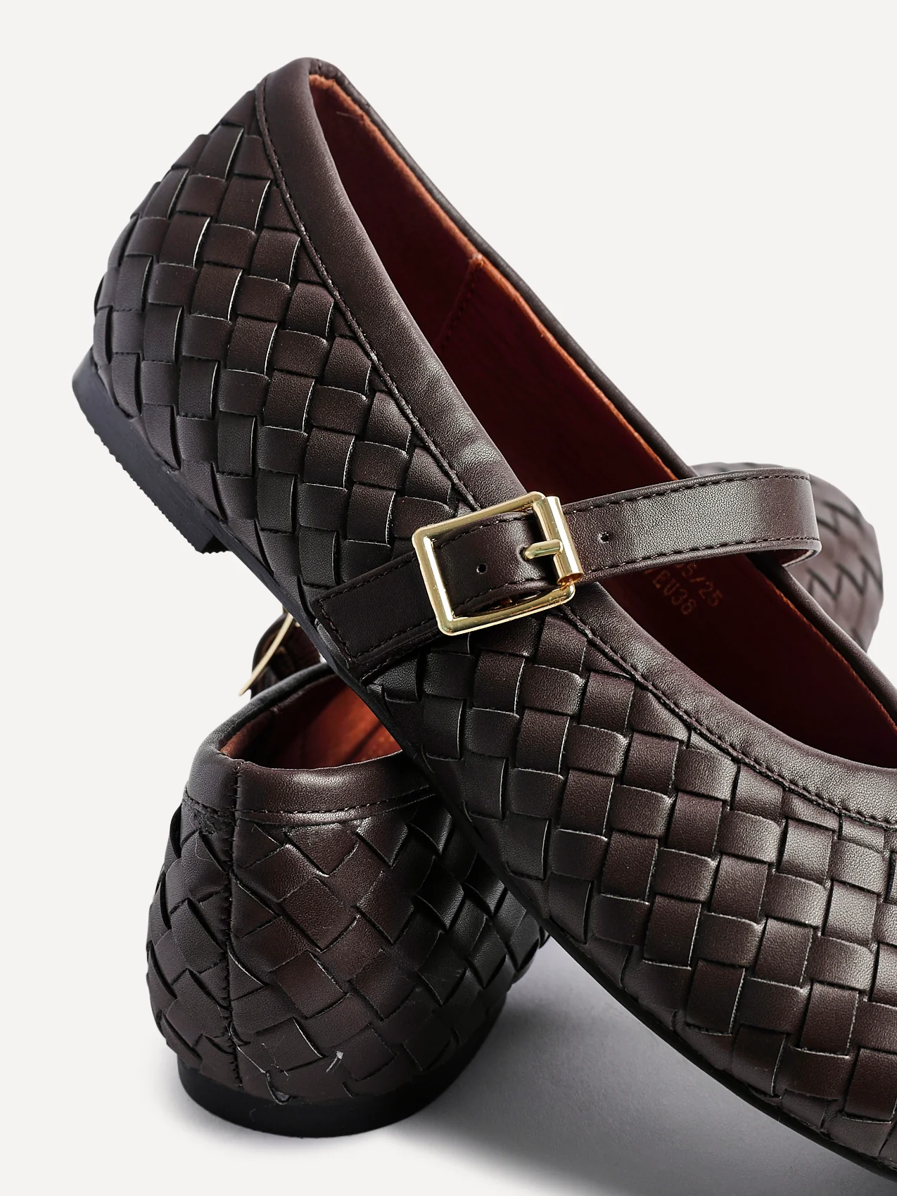 Daily Brown Faux Leather Mary Jane Pumps - Image 5