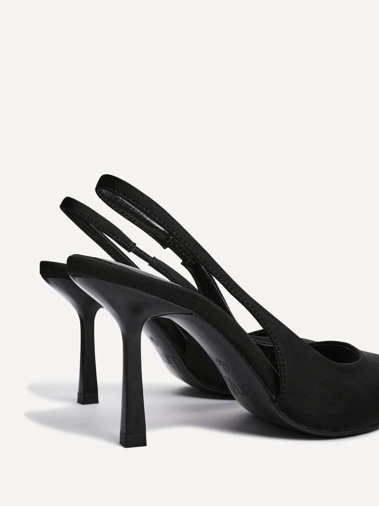 Dash Black Scuba Court Heels - Image 4
