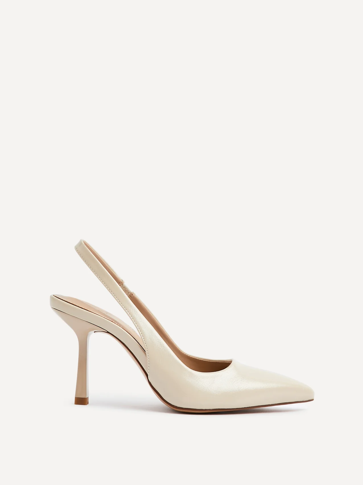 Dash Nude Faux Leather Court Heels - Image 2