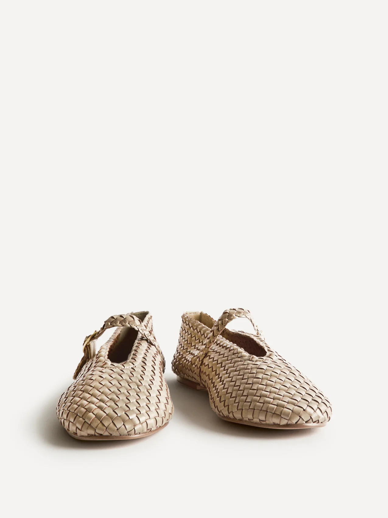 Debut Nude Handwoven Ballet Flats - Image 3