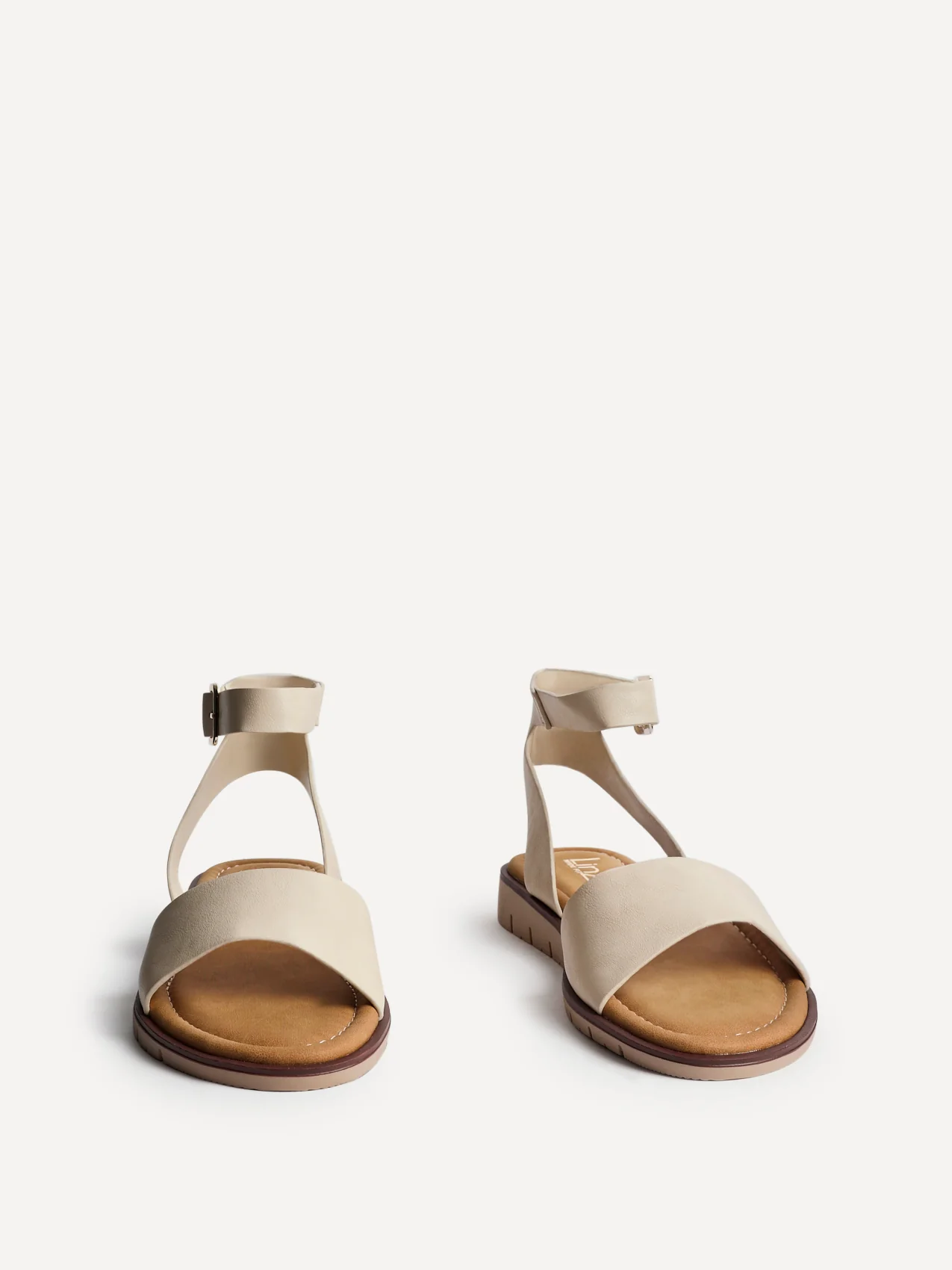Denia Wide Fit Nude Sandals - Image 3
