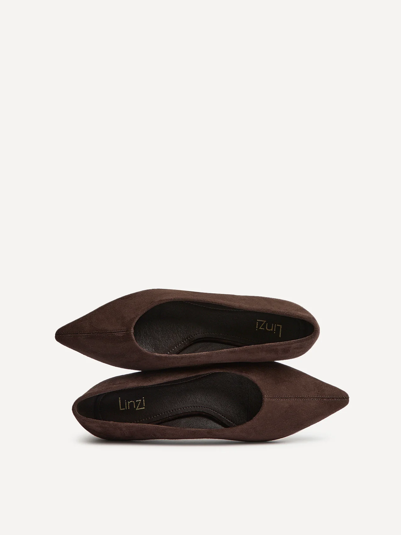 Direct Brown Pointed Toe Ballet Flats - Image 5