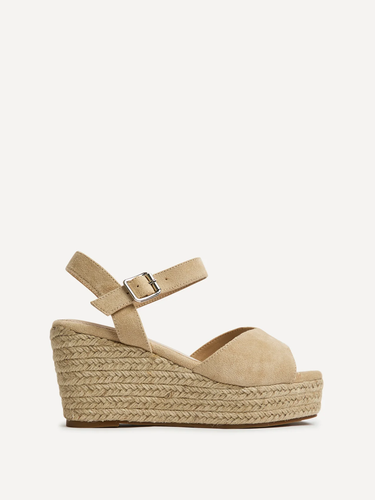 Duchess Wide Fit Nude Wedge Sandals - Image 2