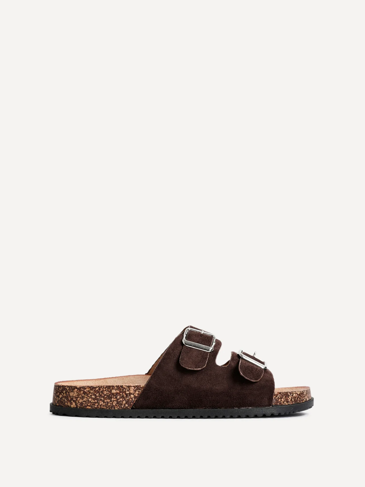 Echo Brown Double Buckle Sandals - Image 2