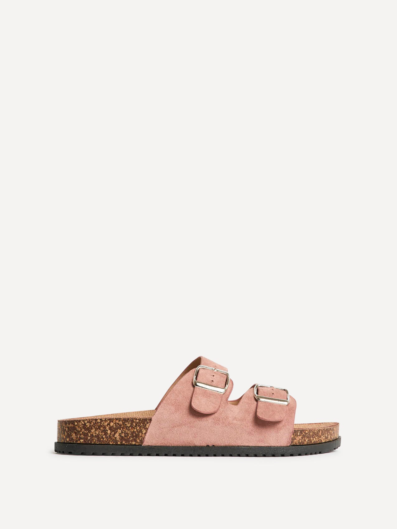 Echo Dusky Pink Double Buckle Sandals - Image 2