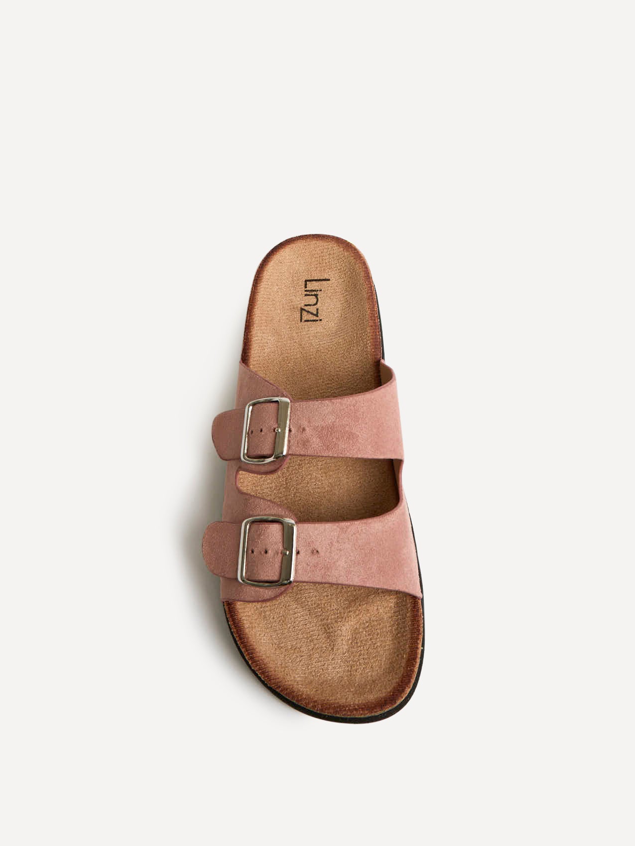 Echo Dusky Pink Double Buckle Sandals - Image 4