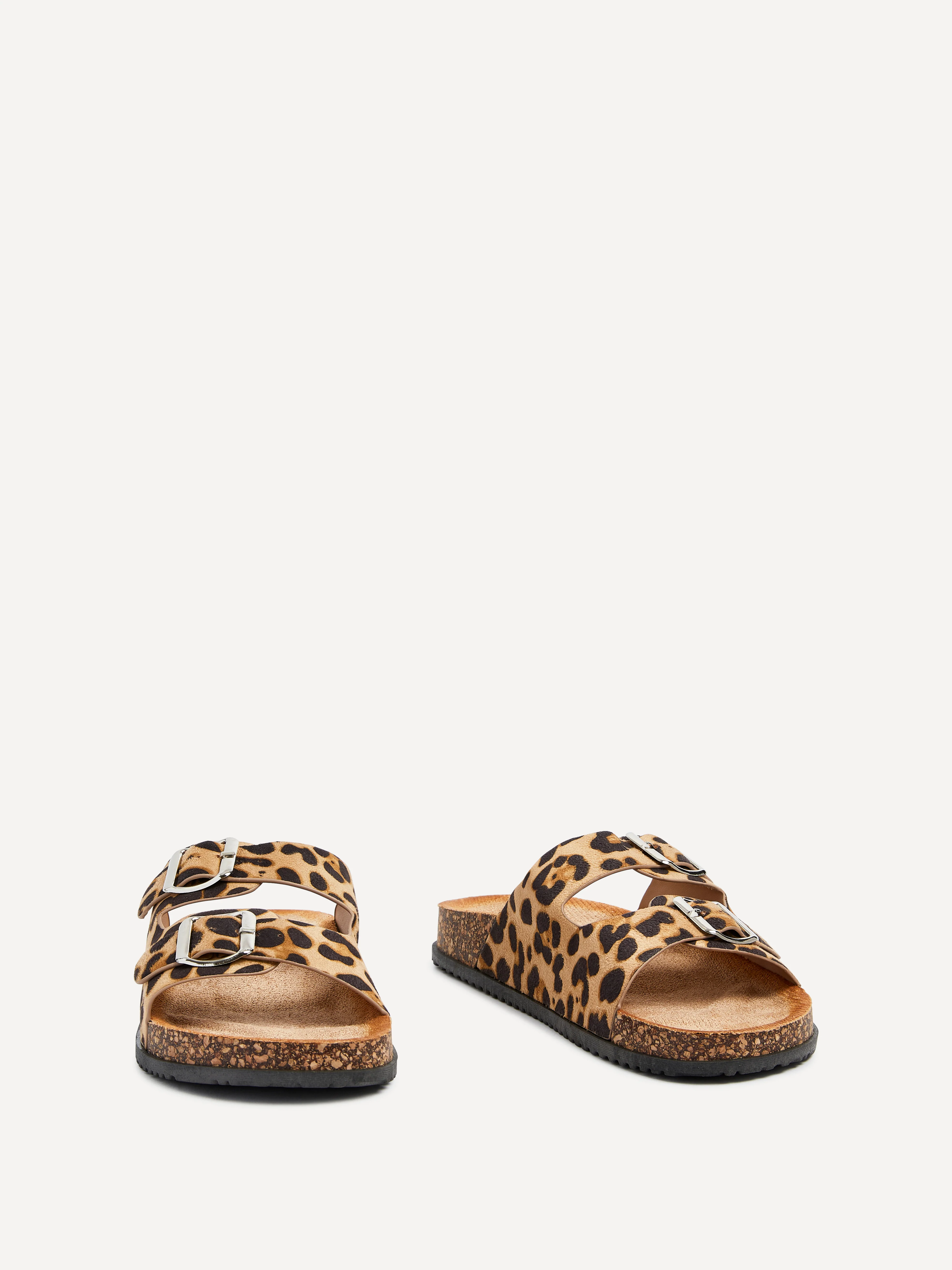 Echo Leopard Print Double Buckle Sandals - Image 3
