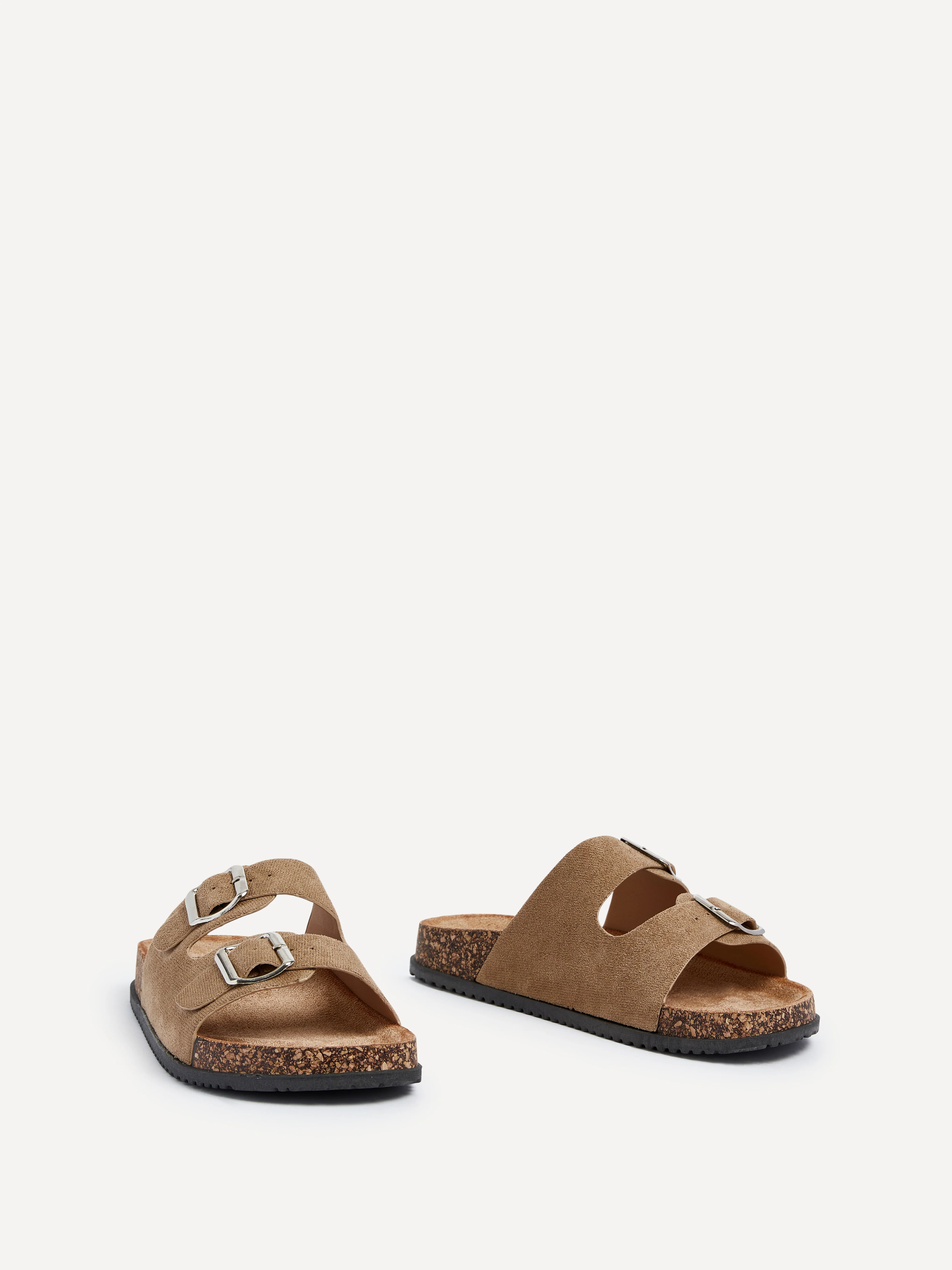 Echo Mocha Double Buckle Sandals - Image 3