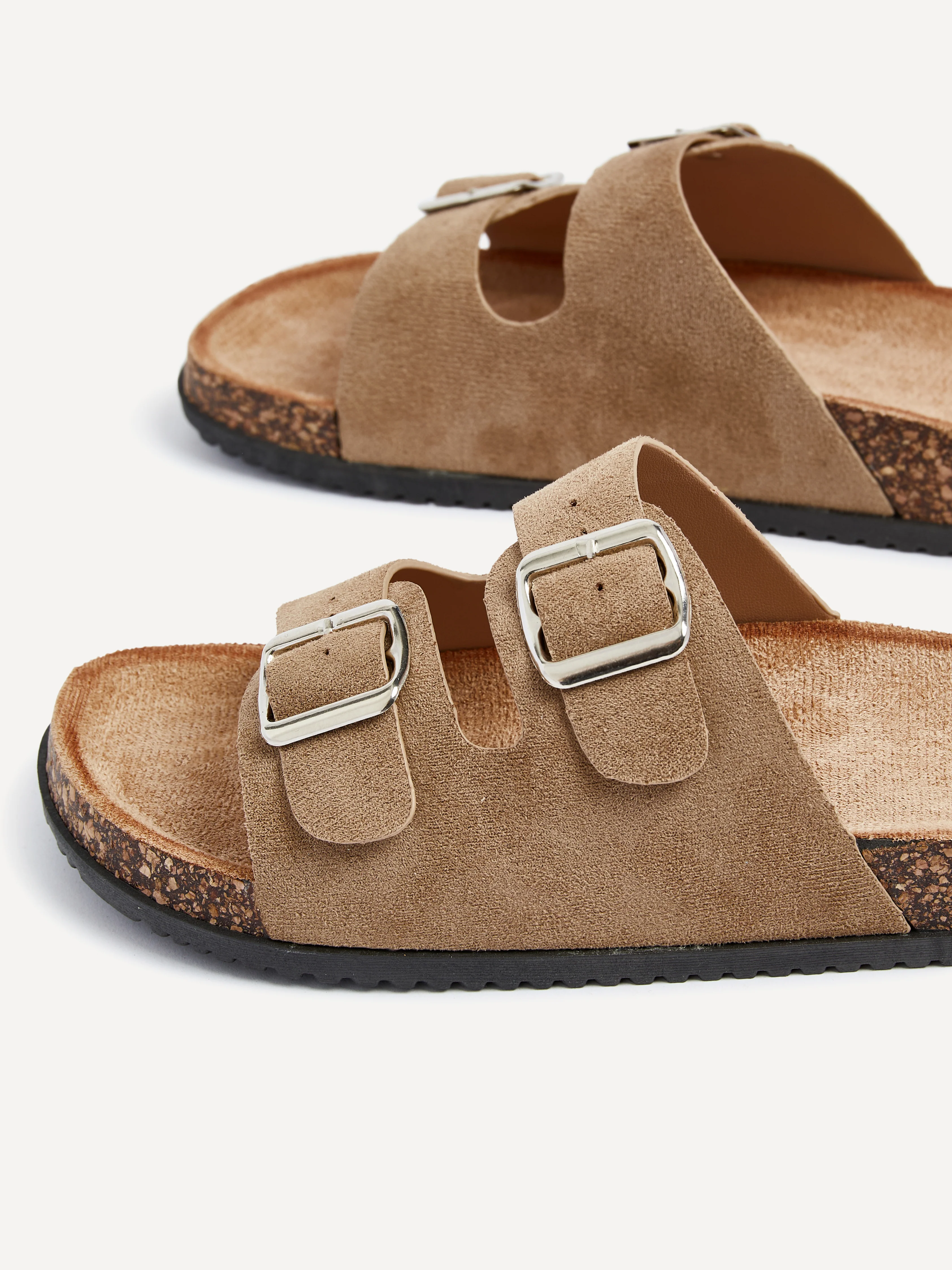 Echo Mocha Double Buckle Sandals - Image 5