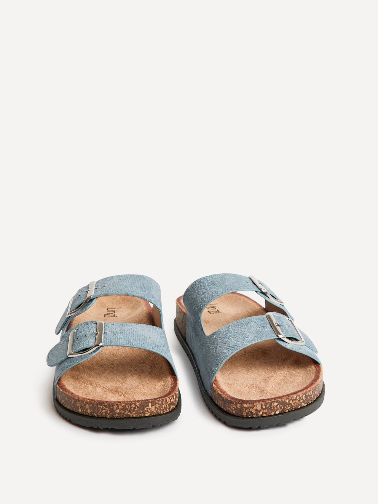Echo Pale Blue Double Buckle Sandals - Image 3