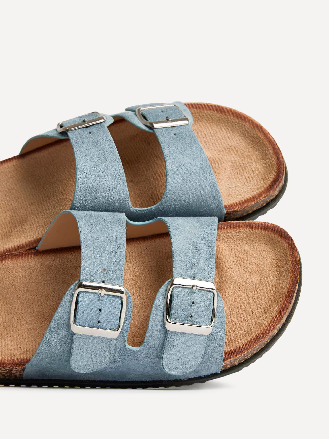 Echo Pale Blue Double Buckle Sandals - Image 5