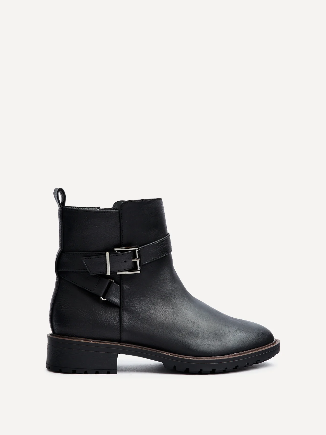Edie Wide Fit Black Boots - Image 2