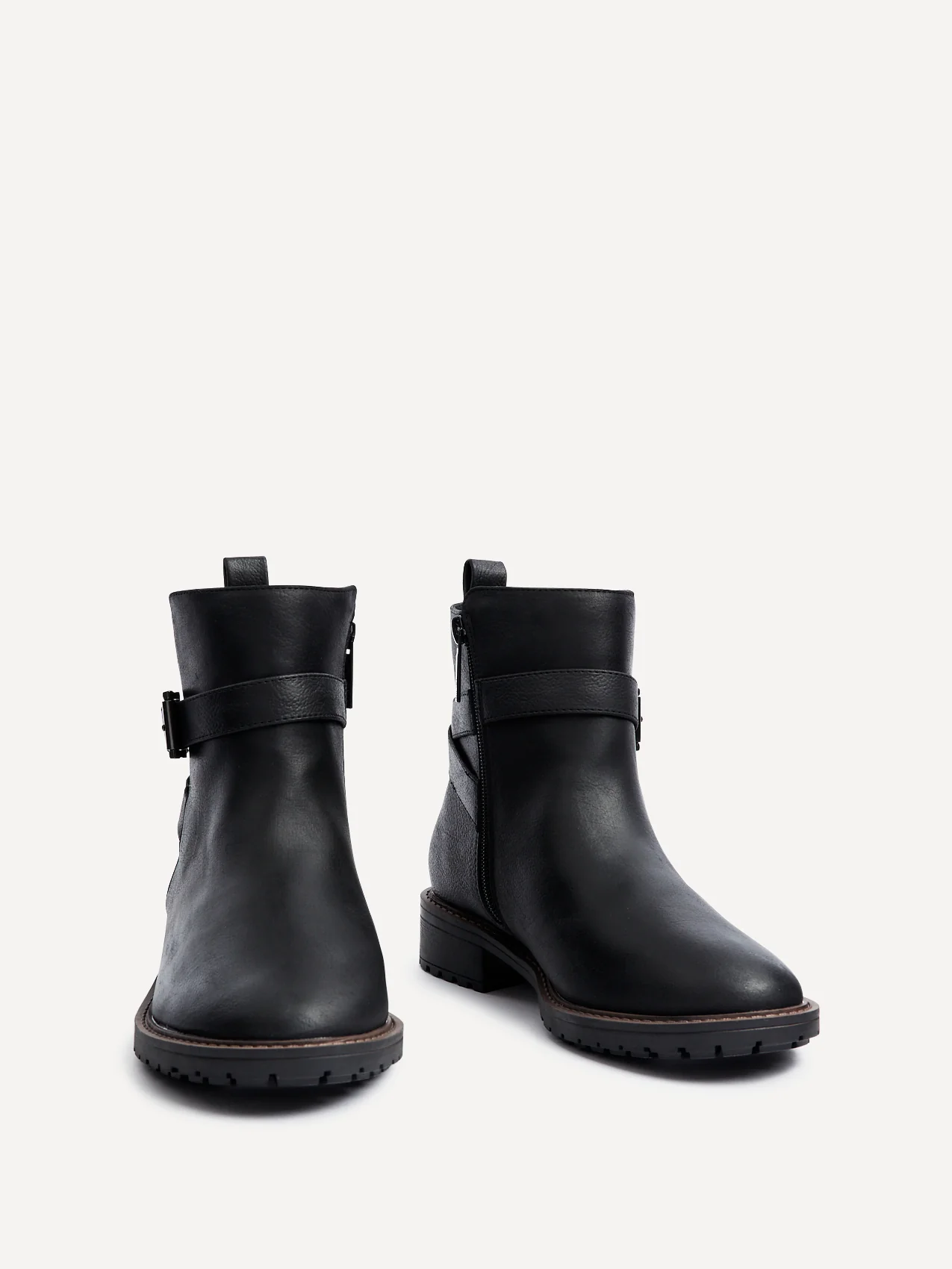 Edie Wide Fit Black Boots - Image 3