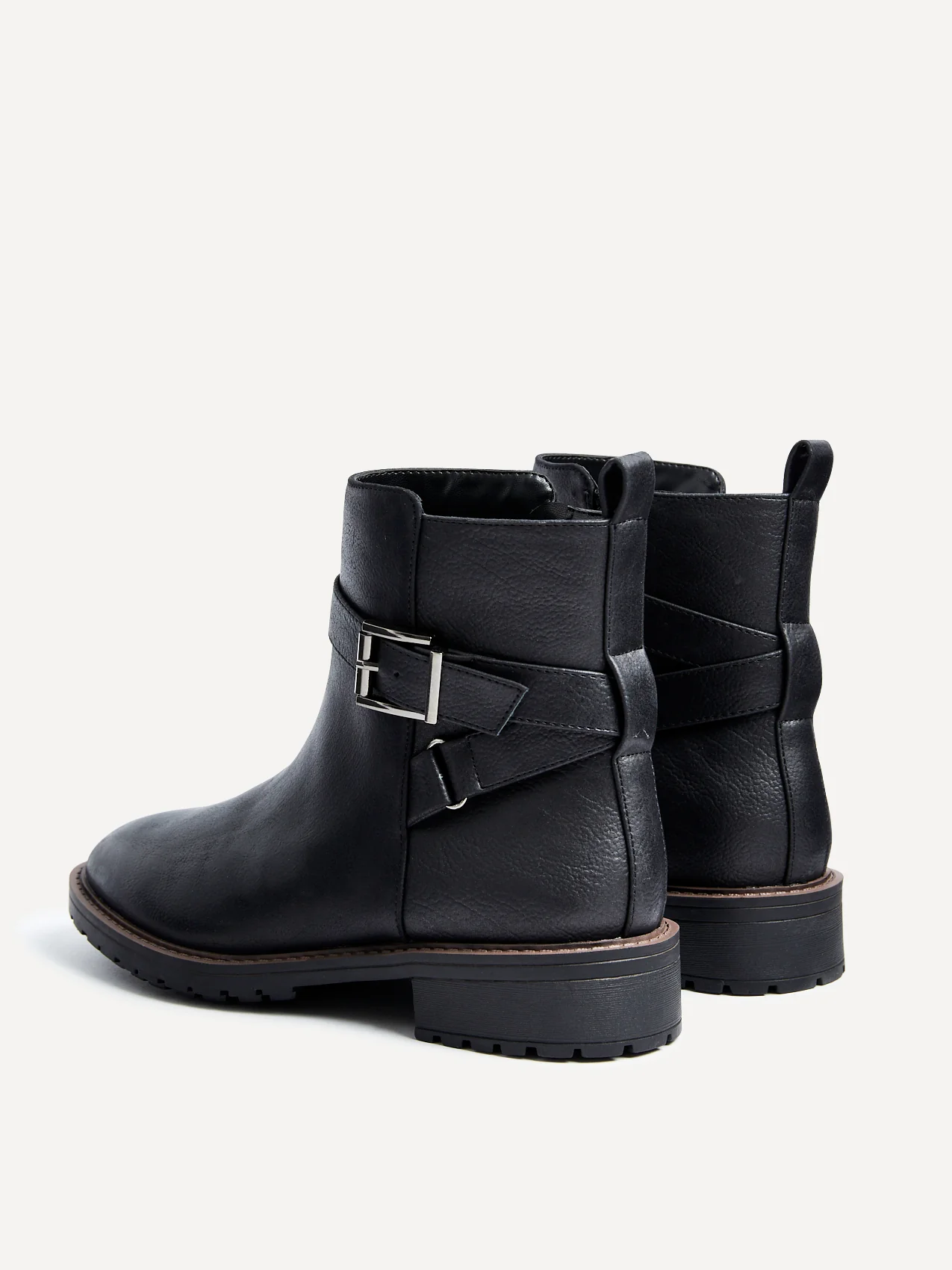 Edie Wide Fit Black Boots - Image 4