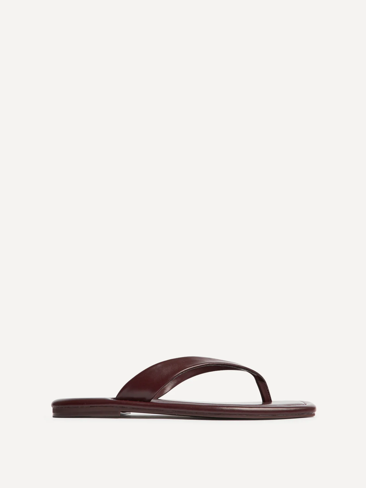 Element Burgundy Toe Post Flat Sandals - Image 2