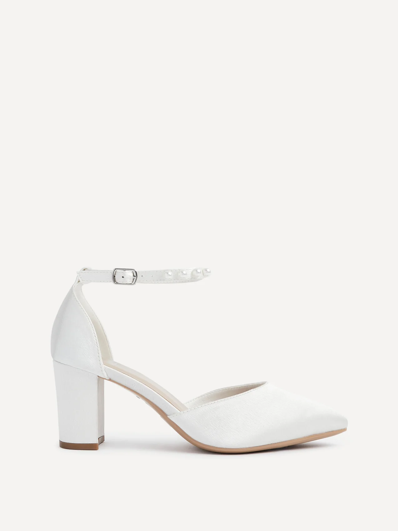 Elowen Wide Fit Bridal Satin Court Heels - Image 2