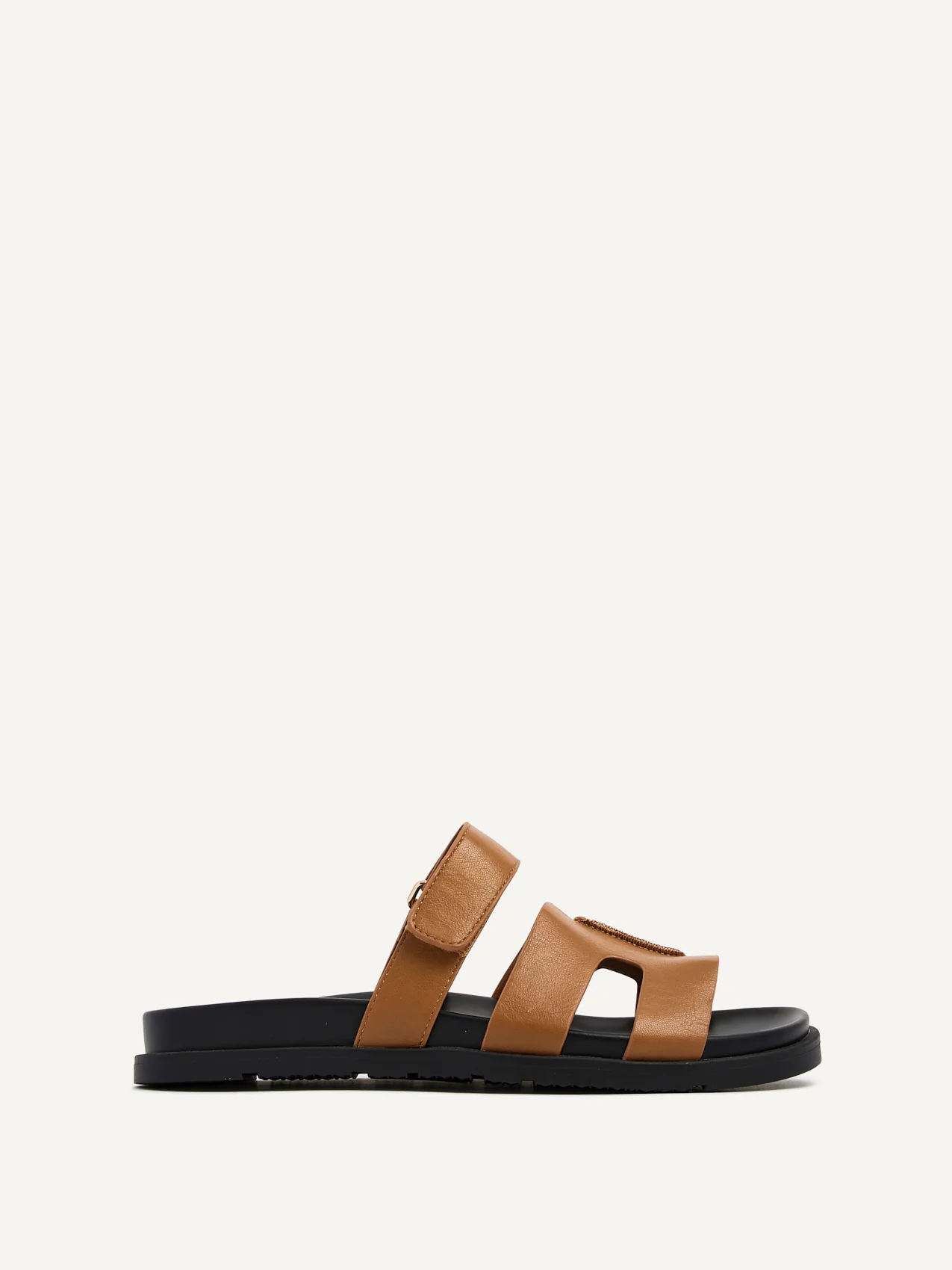 Emmy Tan Faux Leather Sandals - Image 2