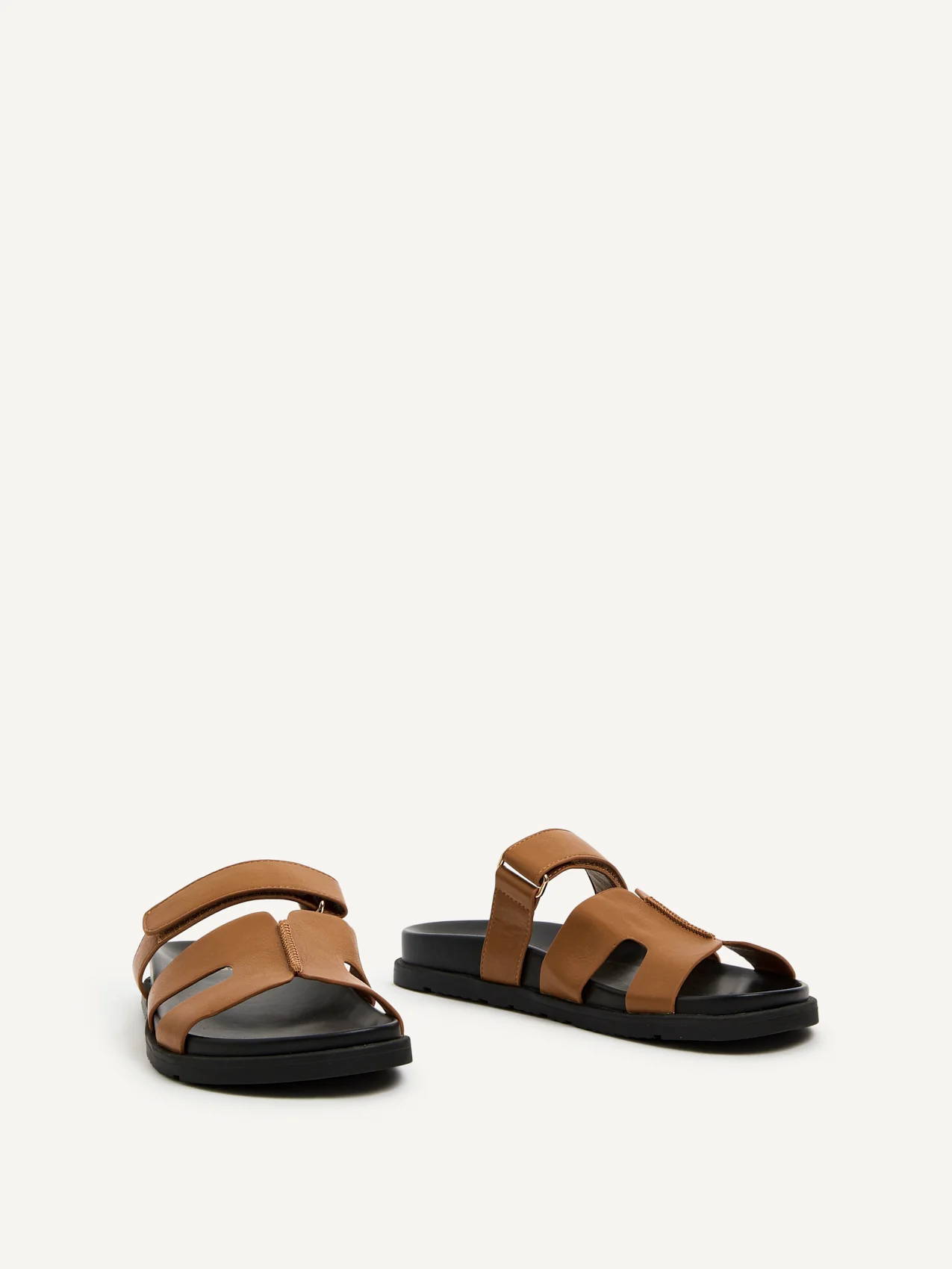 Emmy Tan Faux Leather Sandals - Image 3