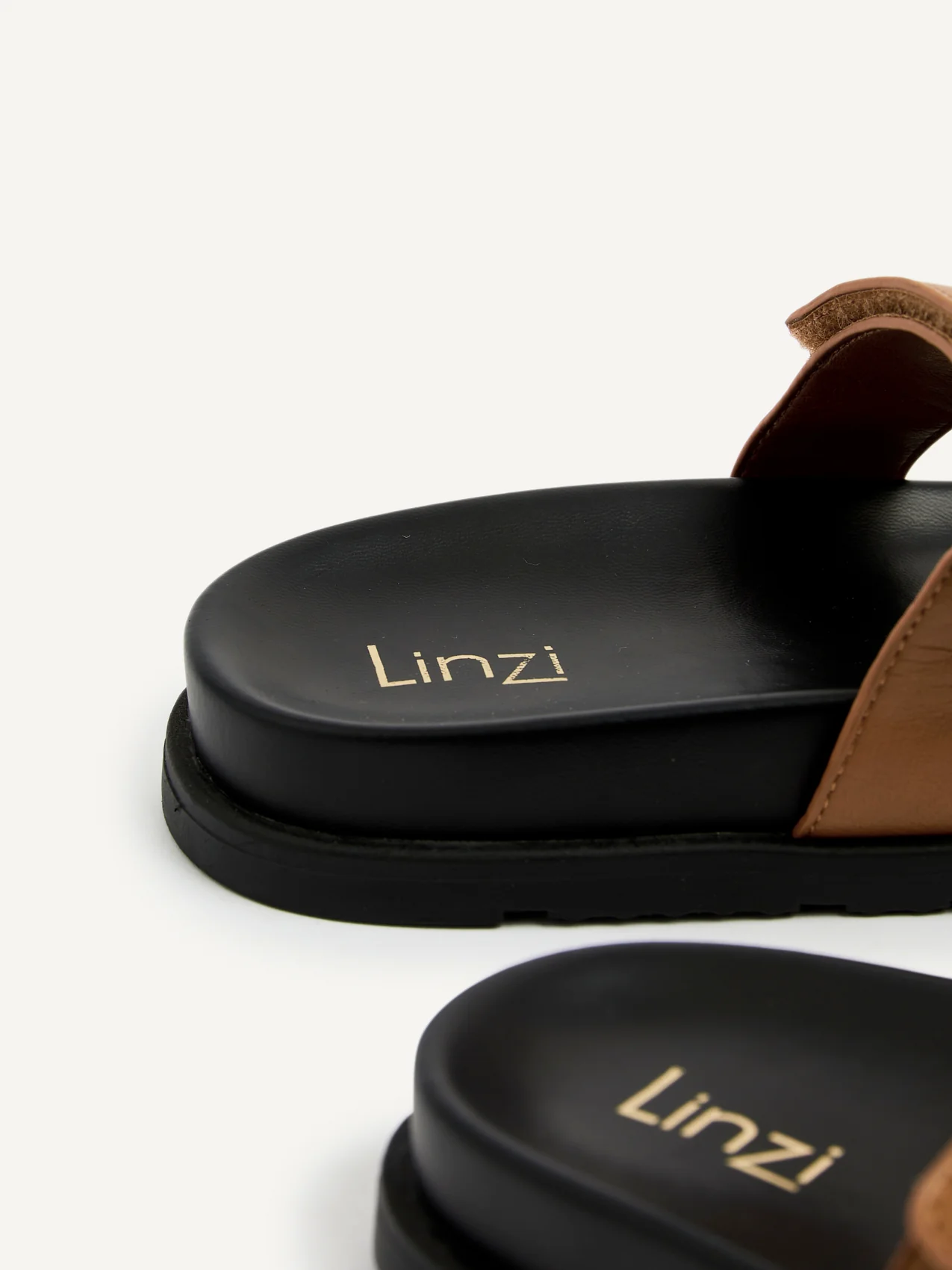Emmy Tan Faux Leather Sandals - Image 4