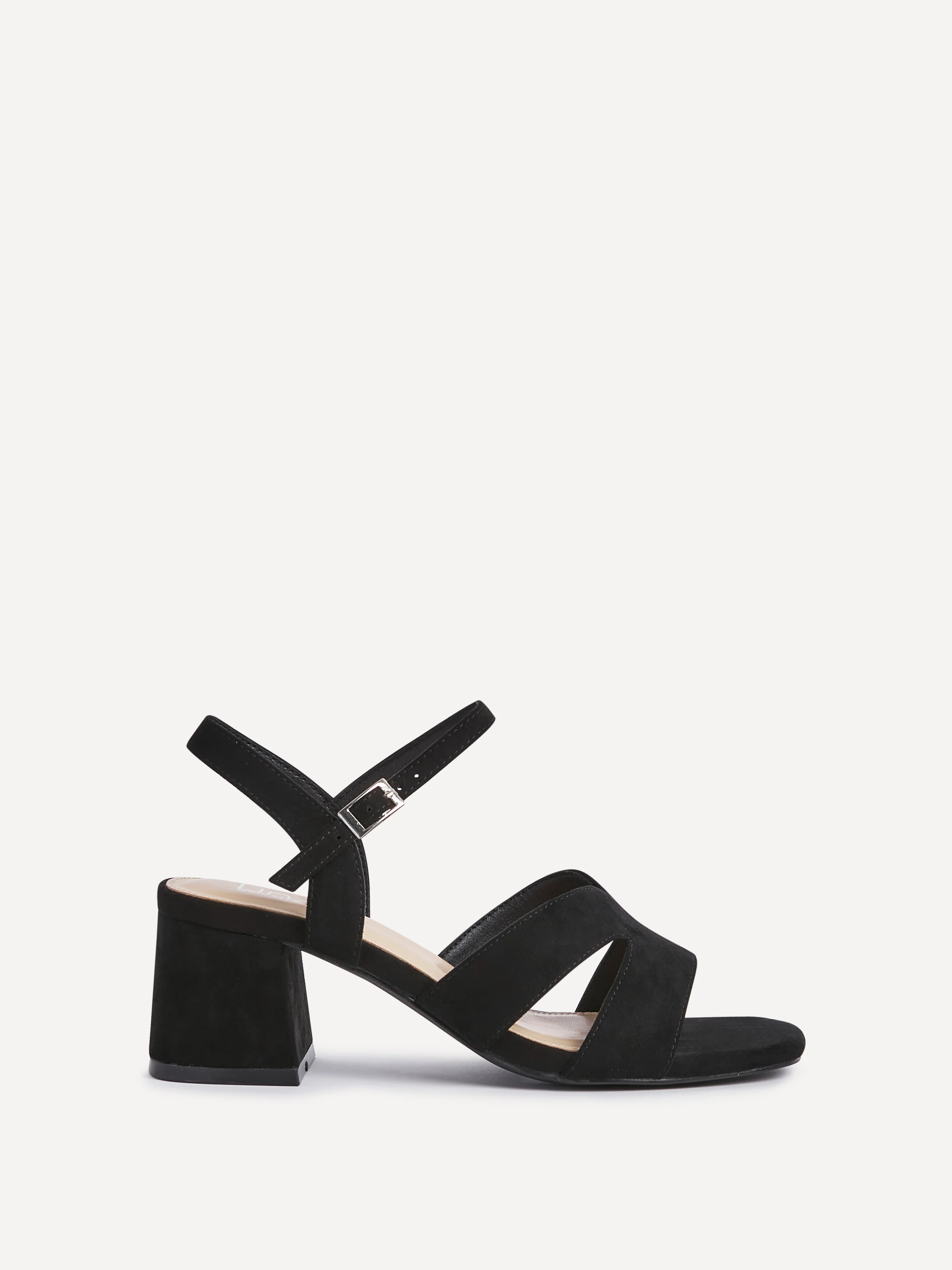 Empire Wide Fit Black Block Heels - Image 2