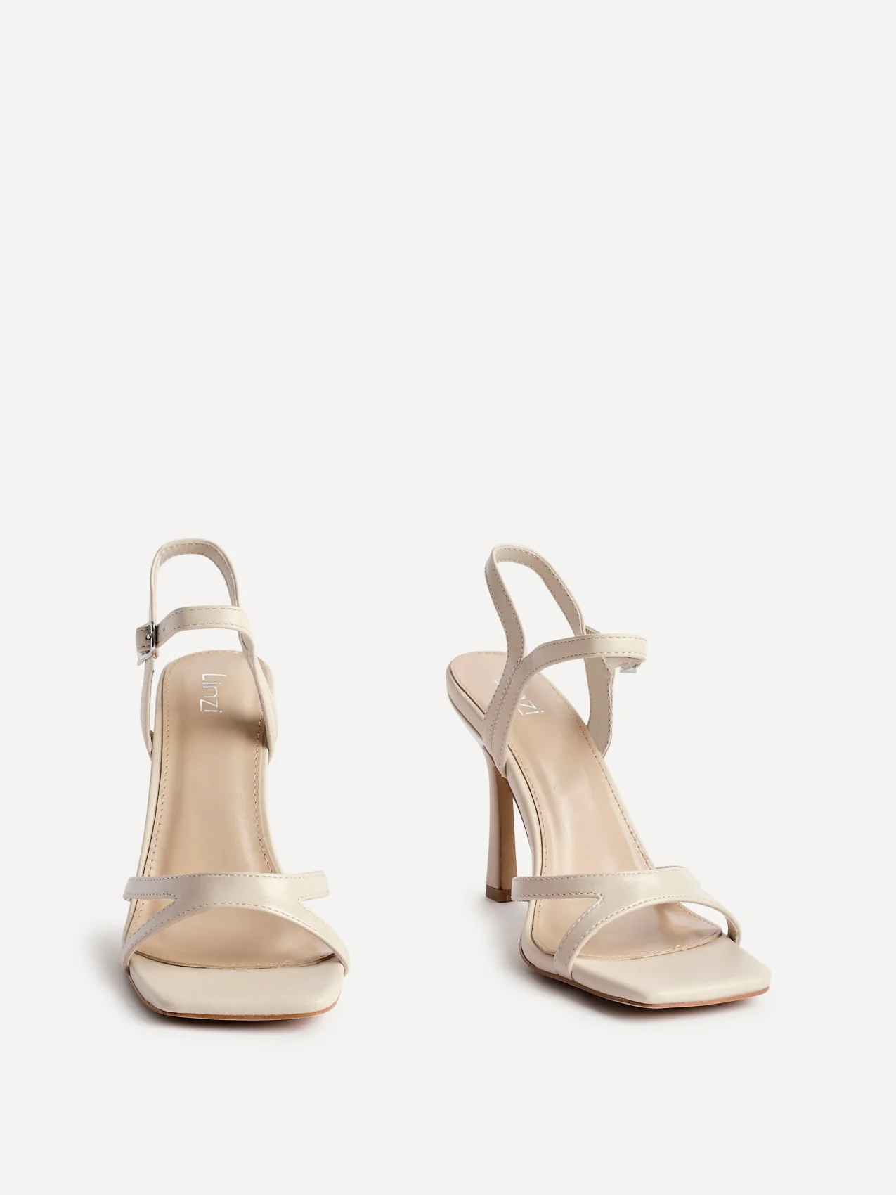 Empress Nude Faux Leather Heels - Image 3
