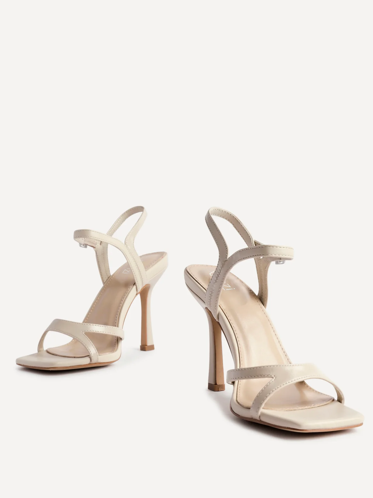Empress Nude Faux Leather Heels - Image 5